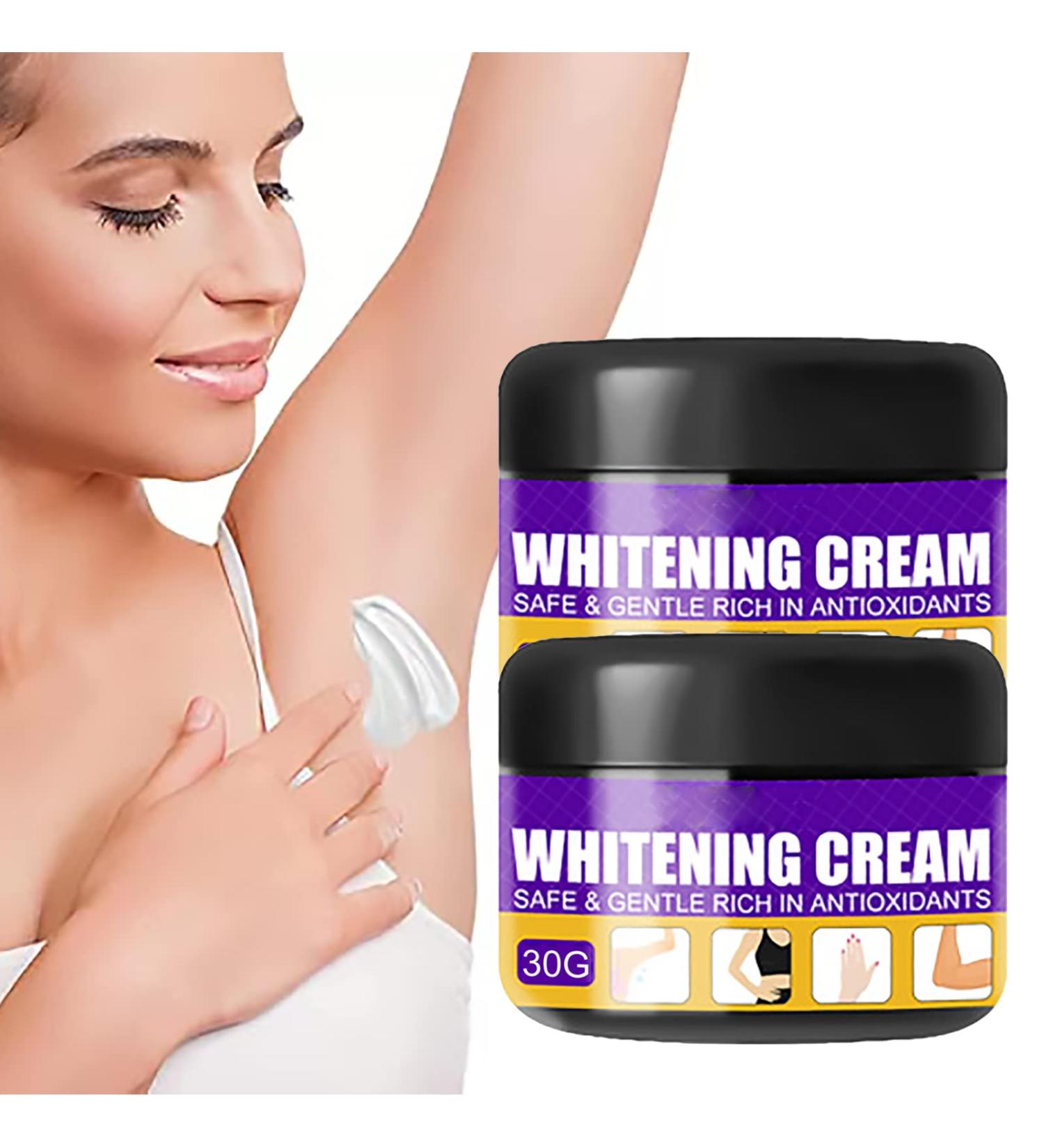 Skin Whitening Lightening Cream Armpit Whitening Cream Underarm Whitening Cream for Women Naturals Skin Lightening Cream Intimate Area Dark Spot Remover Corrector for Body Creams (2pcs) - Buy Online on GoSupps.com