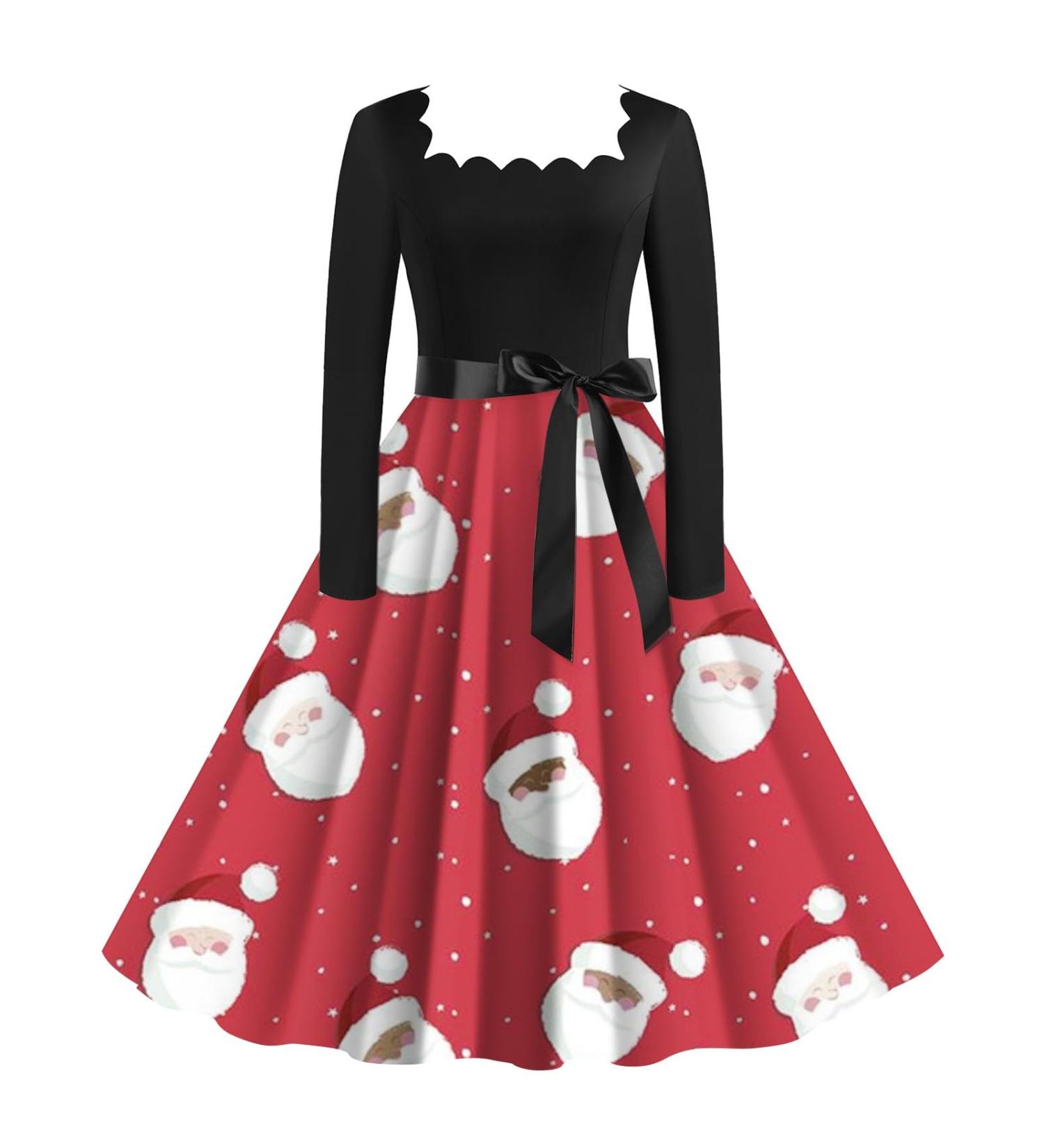Shop Hanxiulin Women's Christmas Mini Dress | Sexy Hooded Sweater Party Dress - Elegant Long-Sleeved Top in Watermelon Red XXL - Buy Online on GoSupps.com