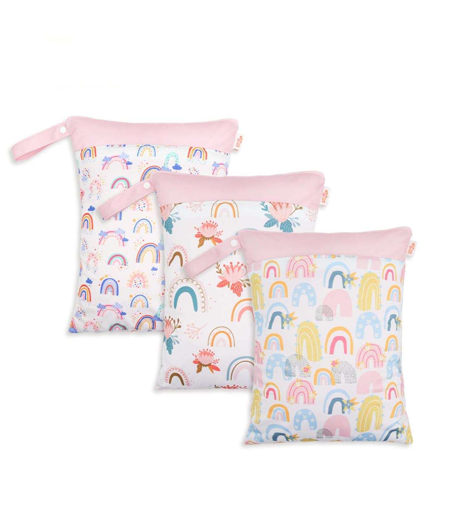 Daysskk 3-Piece Waterproof Wet Bag Set for Girls | Diaper Bag Laundry Bag for Daycare & Travel (30x40 cm) - Ideal for Swimming & More - Buy Online on GoSupps.com