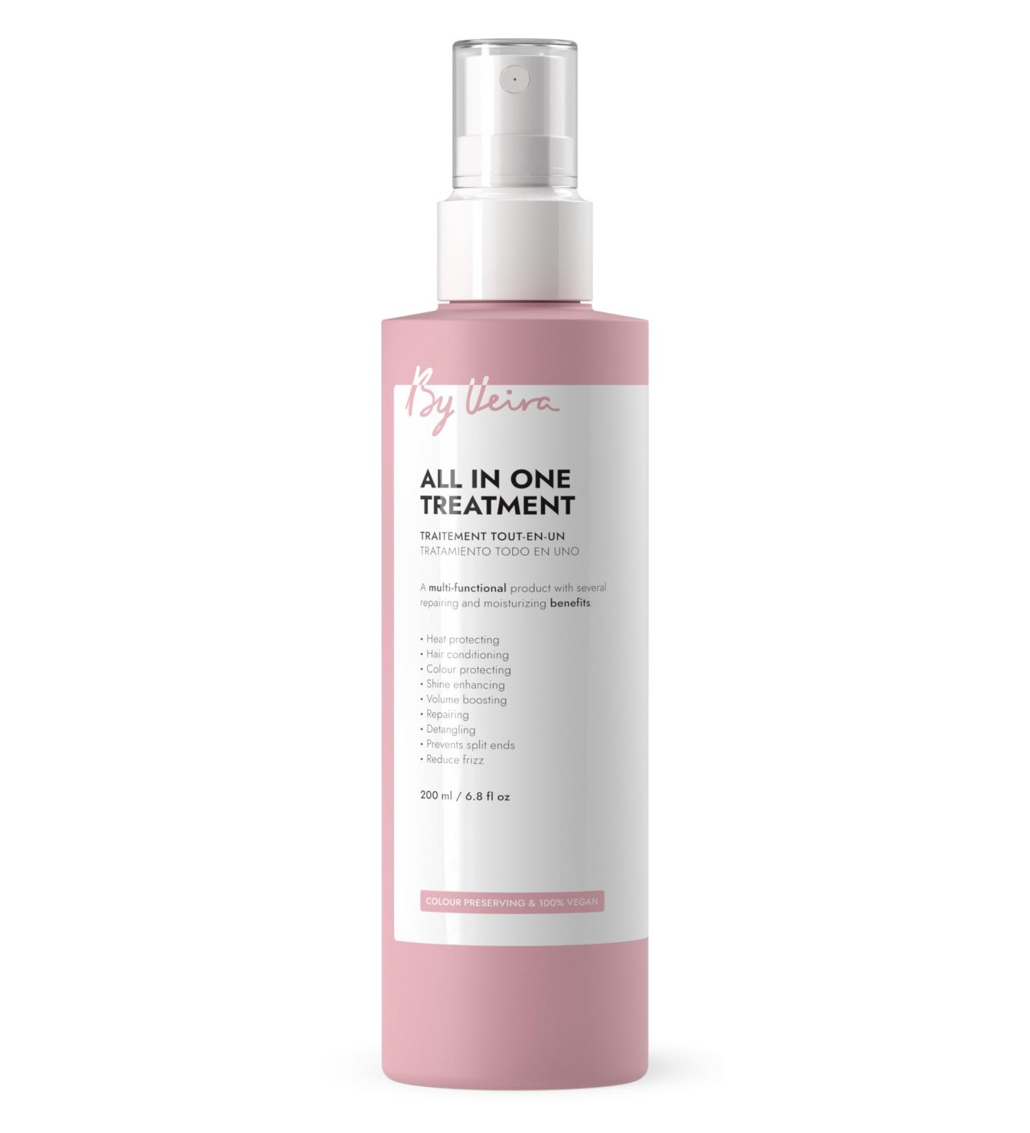 All-In-One Treatment 6.8 Fl Oz Heat/UV-protective Bamboo & Sunflower oil for Soft Shiny Hair Colour preserving & 100% vegan