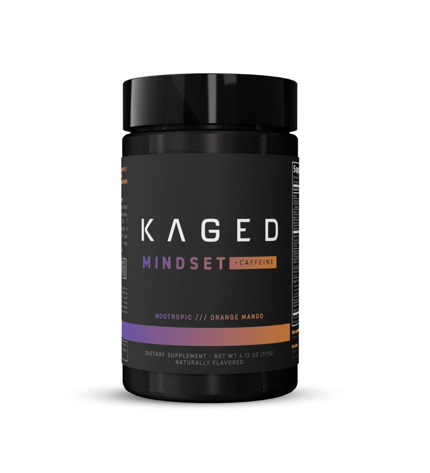 Kaged Mindset Nootropic Focus & Productivity Supplement - 30 Servings Orange Mango - Buy Online on GoSupps.com