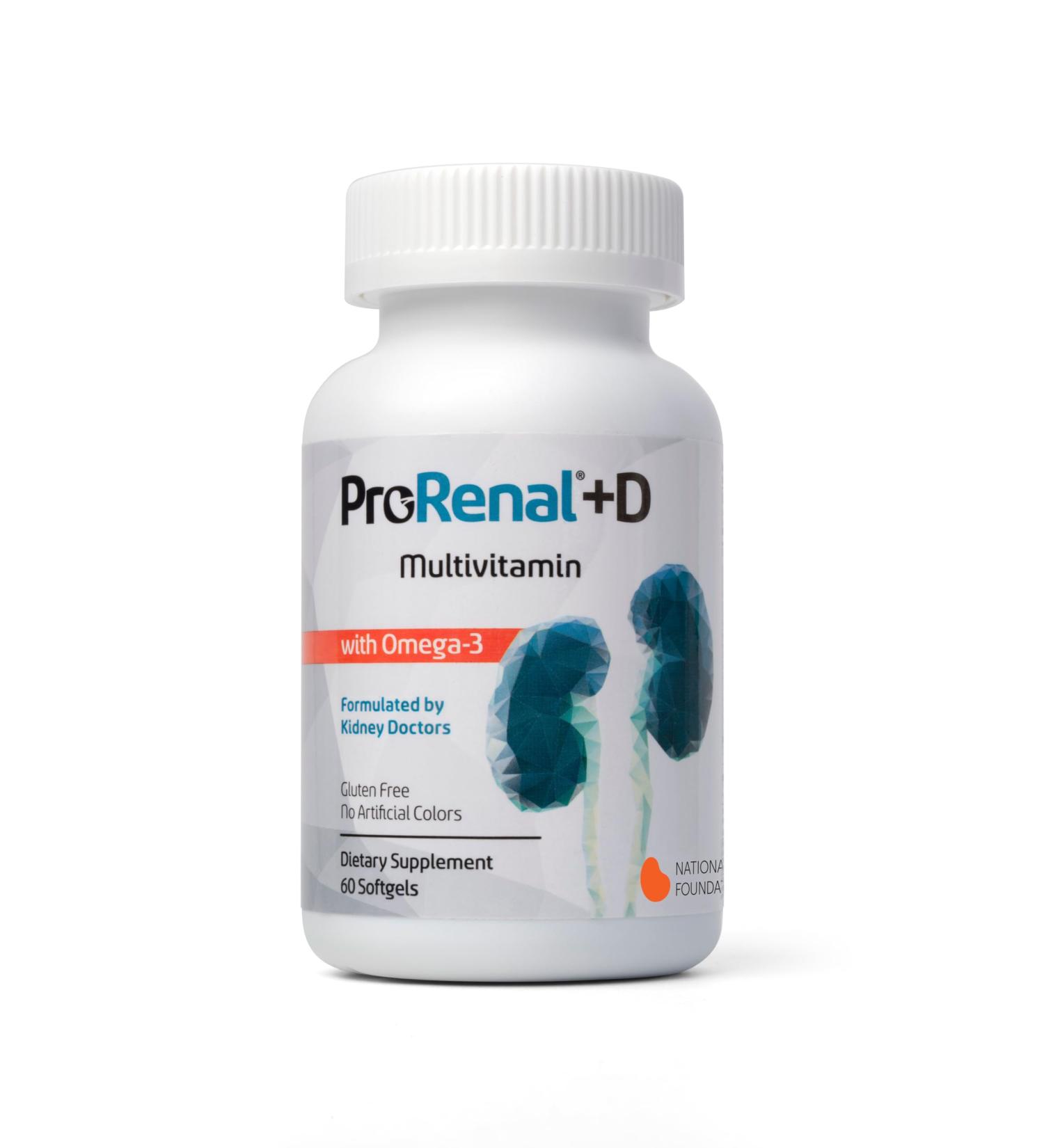 ProRenal+D with Omega-3 Fish Oil Kidney Multivitamin 30-Day Supply - Buy Online on GoSupps.com