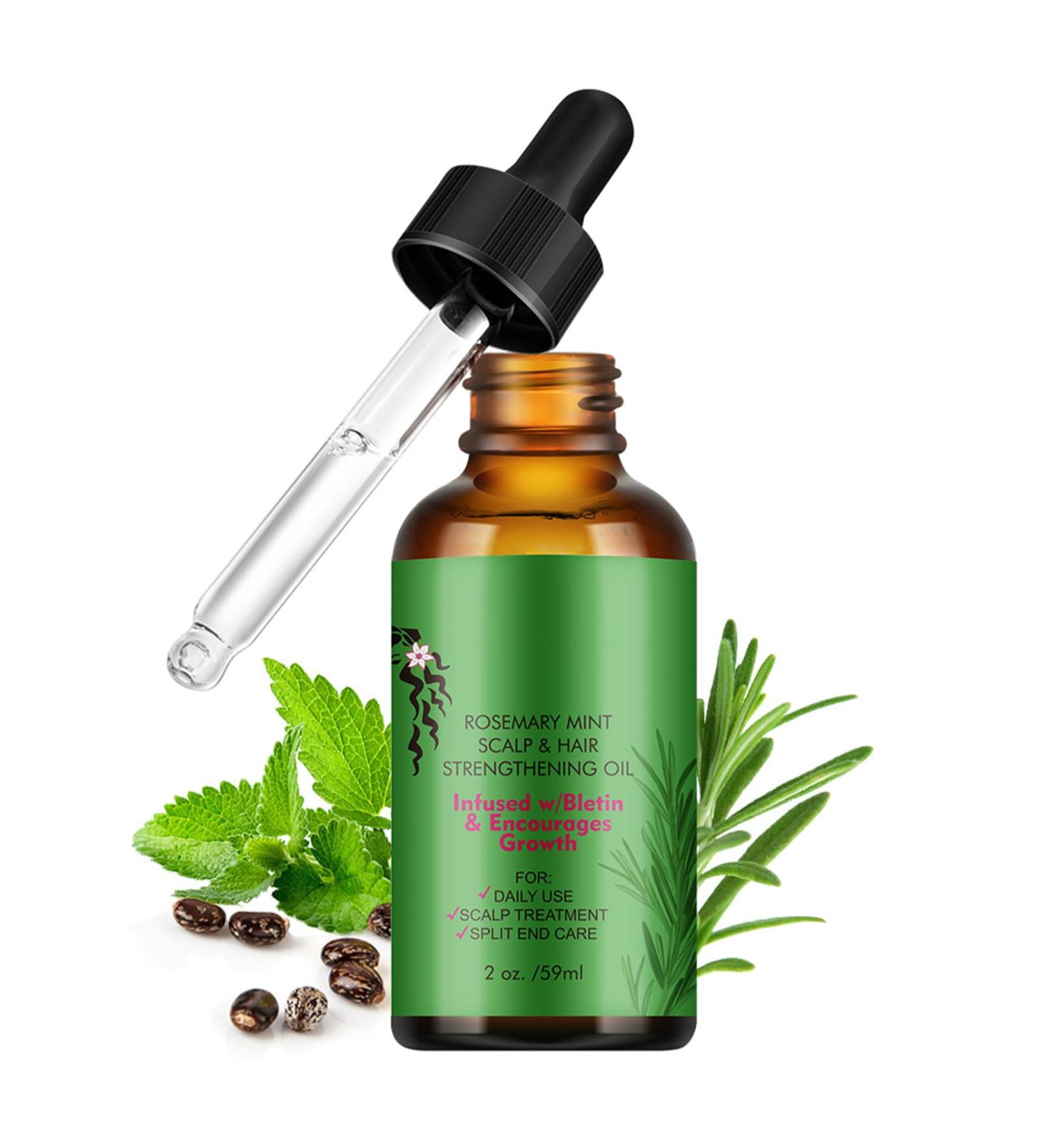 Rosemary Oil for Hair Growth & Skin Care Rosemary Oil for Hair Improve Hair Loss & Promote Hair Growth Strengthen & Nourish Follicles Daily Use Repair Dry Split End Care with Castor Oil Mint Oil - Buy Online on GoSupps.com