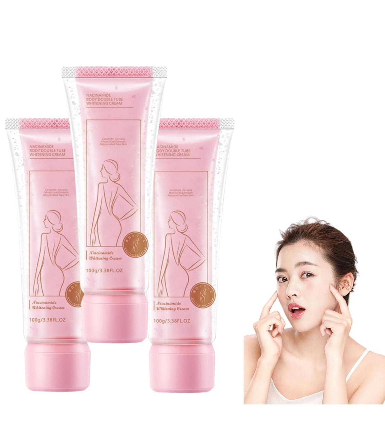 QPASRLAL Aisasea Double Tube Whitening Cream Niacinamide Body Lotion Double Tube Body Lotion Dry Skin Suitable for All Skin Types - Buy Online on GoSupps.com