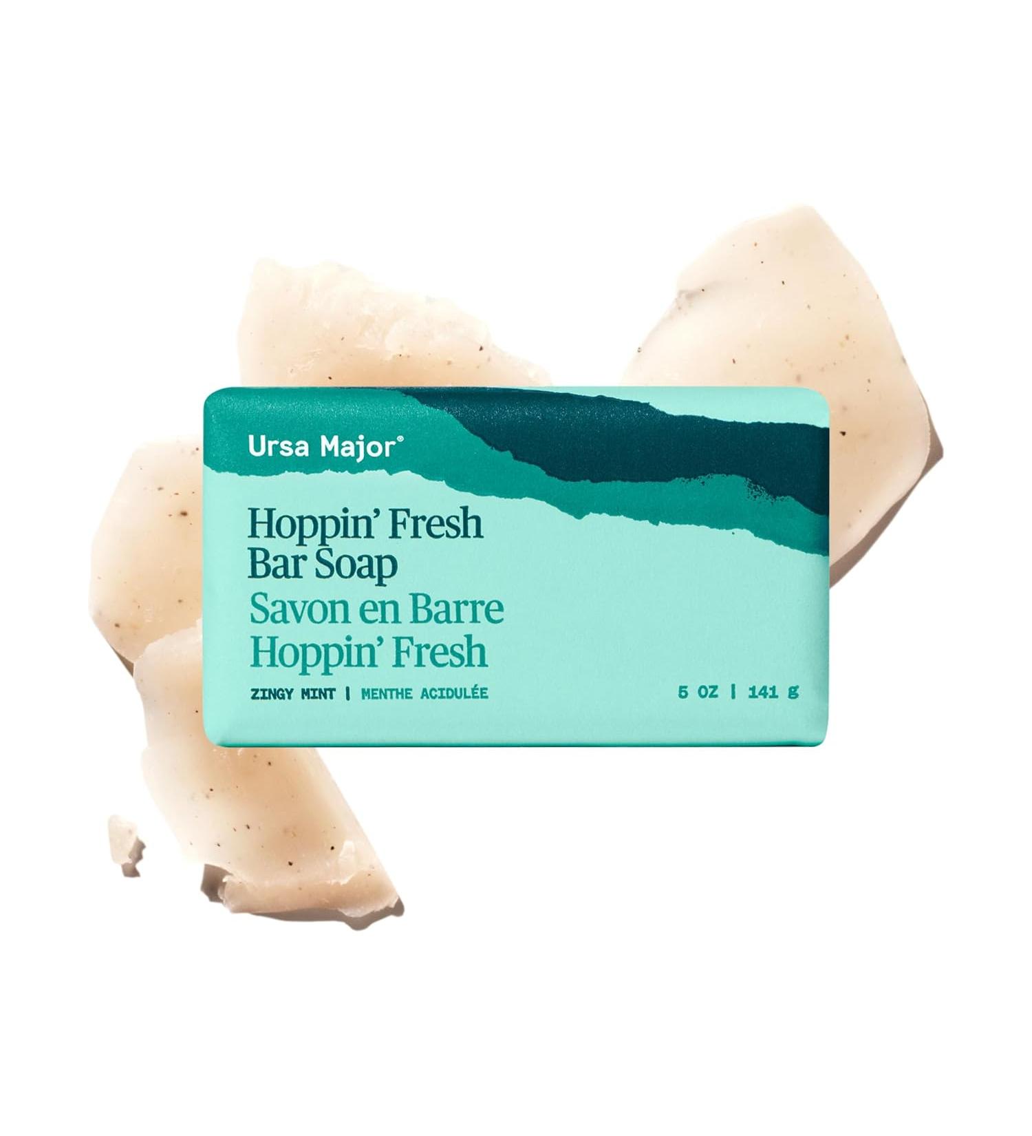 Ursa Major Morning Mojo Bar Soap 2-Pack - Exfoliating Soap with Peppermint, Eucalyptus, and Rosemary for Men and Women - 5 oz - Buy Online on GoSupps.com