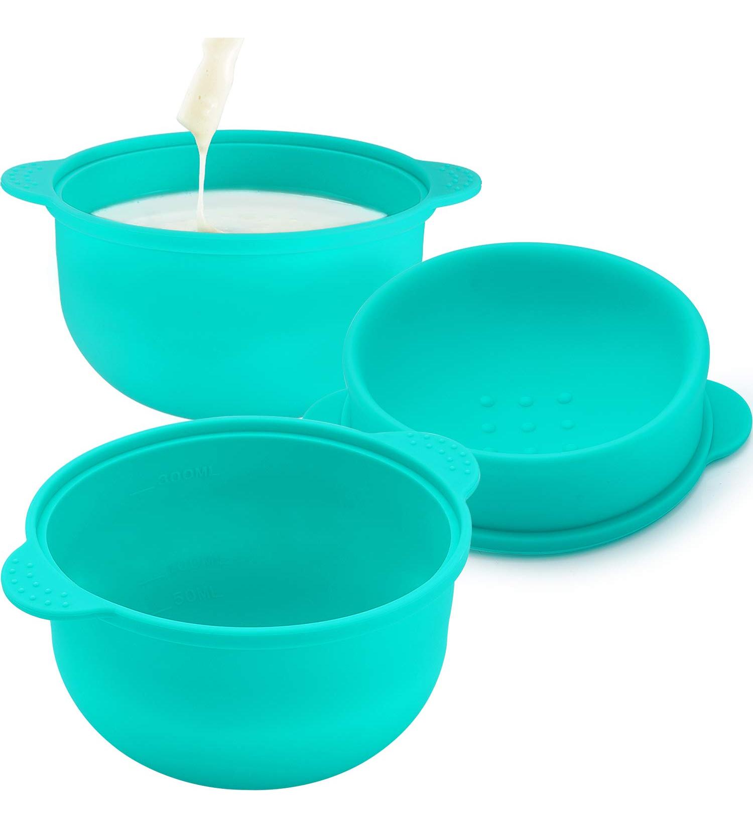 3-Piece Wax Pot Replacement Set - Removable Silicone Bowl for 14 oz Wax Warmer - Home Hair Removal Accessory - 500 ml Capacity - Buy Online on GoSupps.com