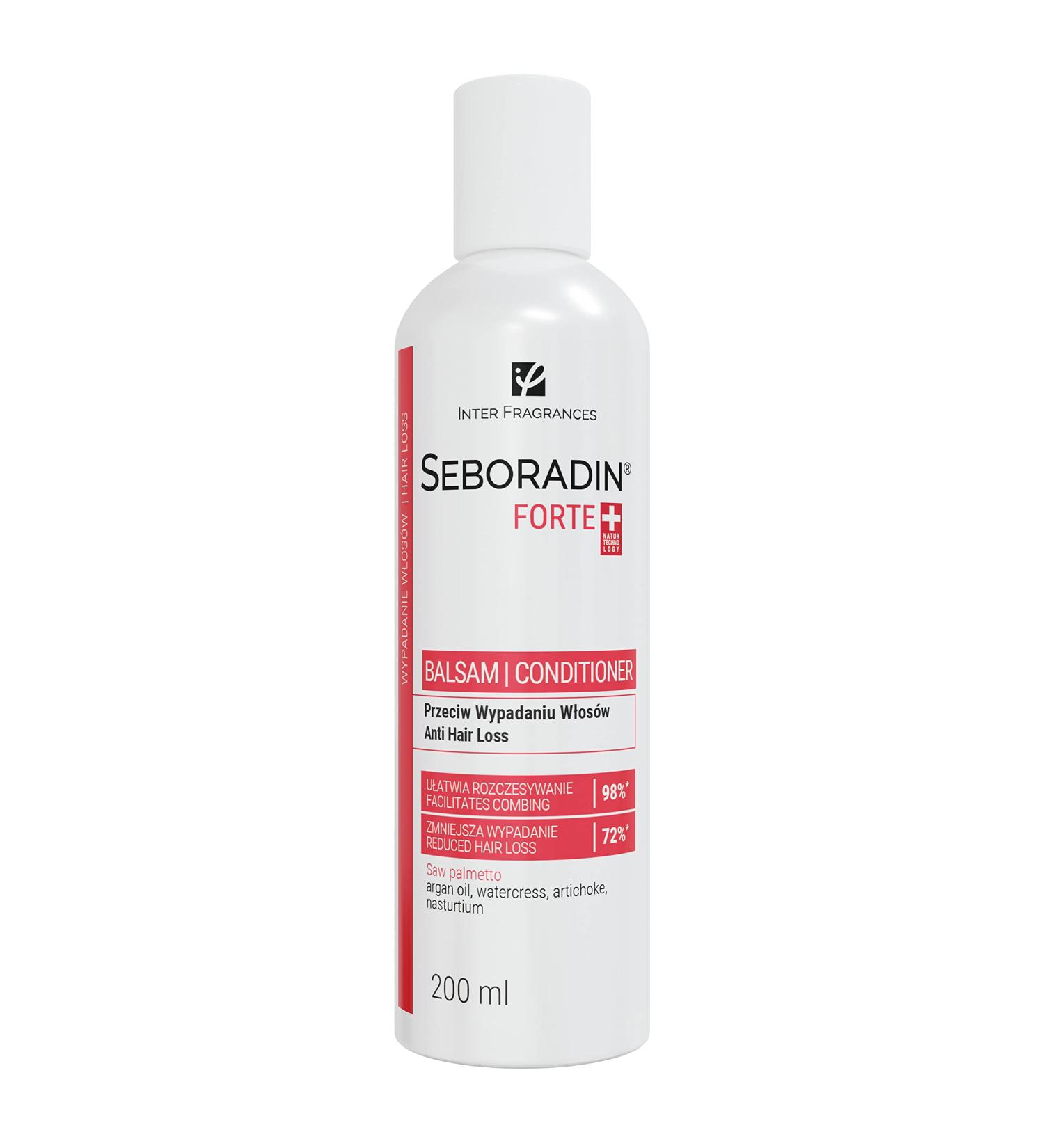 Seboradin Forte Hair Balm for Hair Loss & Thinning - 200ml Premium Conditioner with Vitamins & Natural Extracts - Hair Growth & Thickening Treatment - Hair Care Scalp Treatment - Buy Online on GoSupps.com