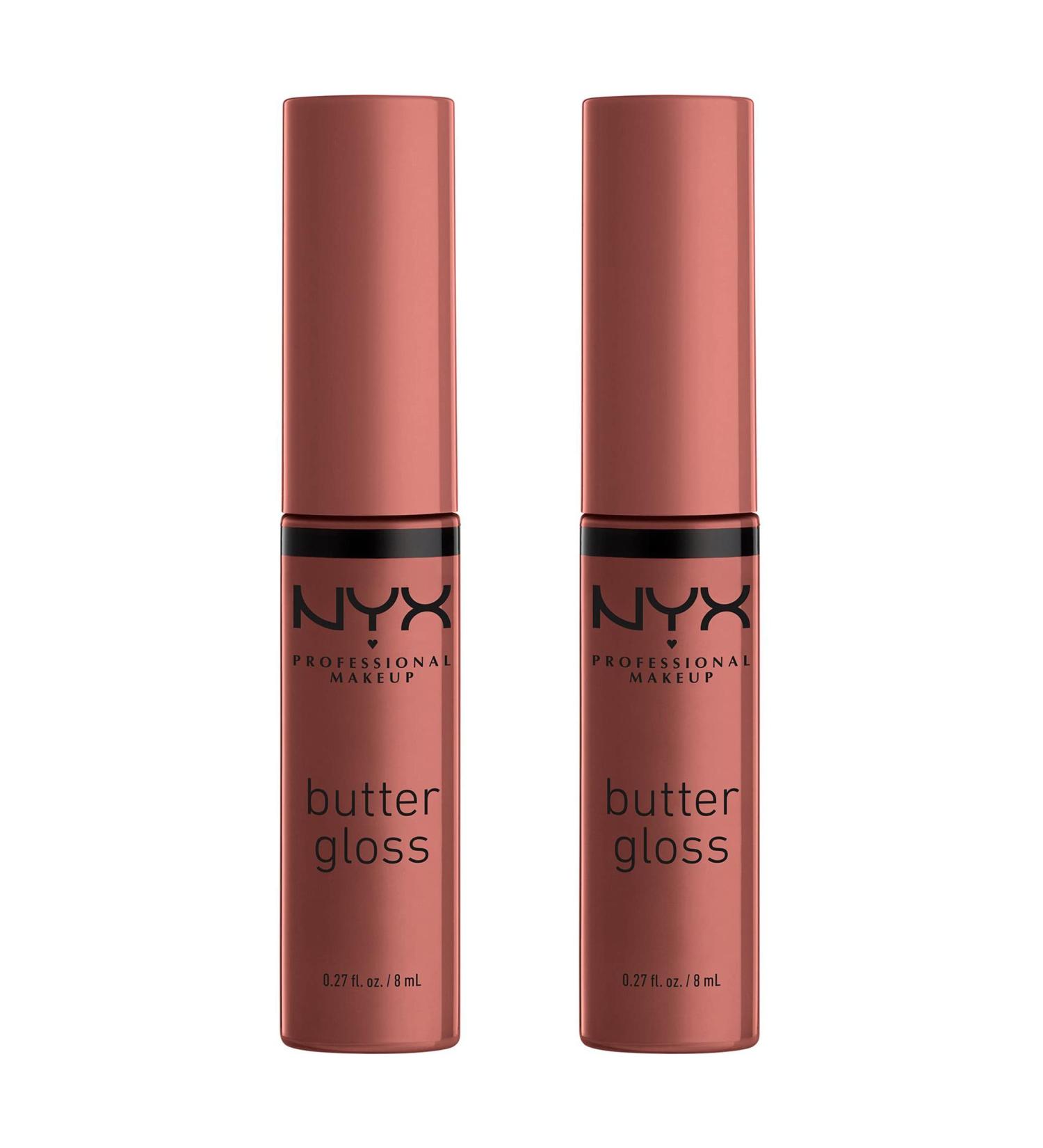 NYX Professional Makeup Butter Gloss Non-Sticky Lip Gloss Praline Duo Pack Praline Duo - Buy Online on GoSupps.com