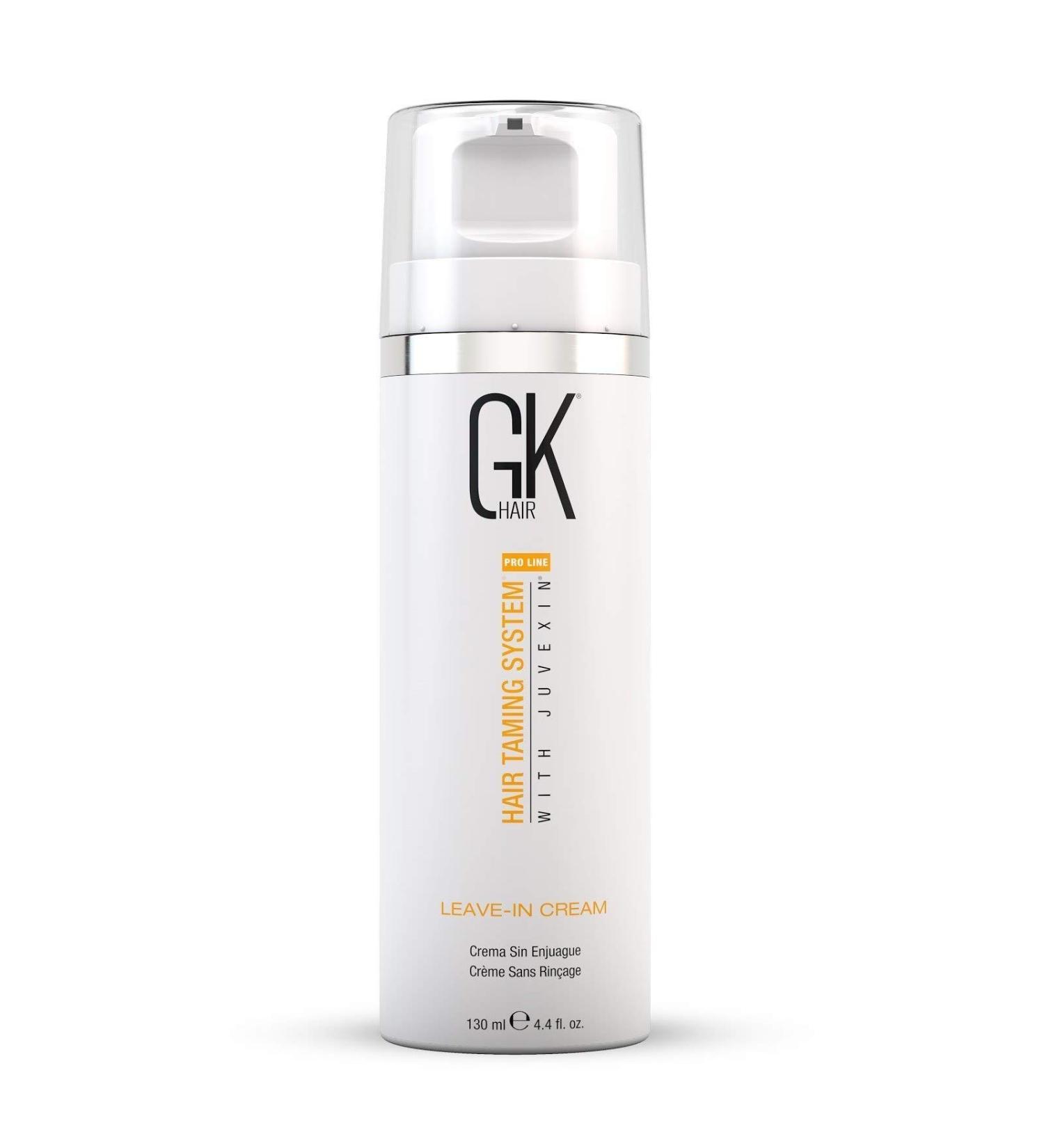 GK Hair Global Keratin Leave-In Conditioner Cream - 130ml | Moisture Frizz Control & Damage Protection for Dry Hair - Ideal Before Swimming - Buy Online on GoSupps.com