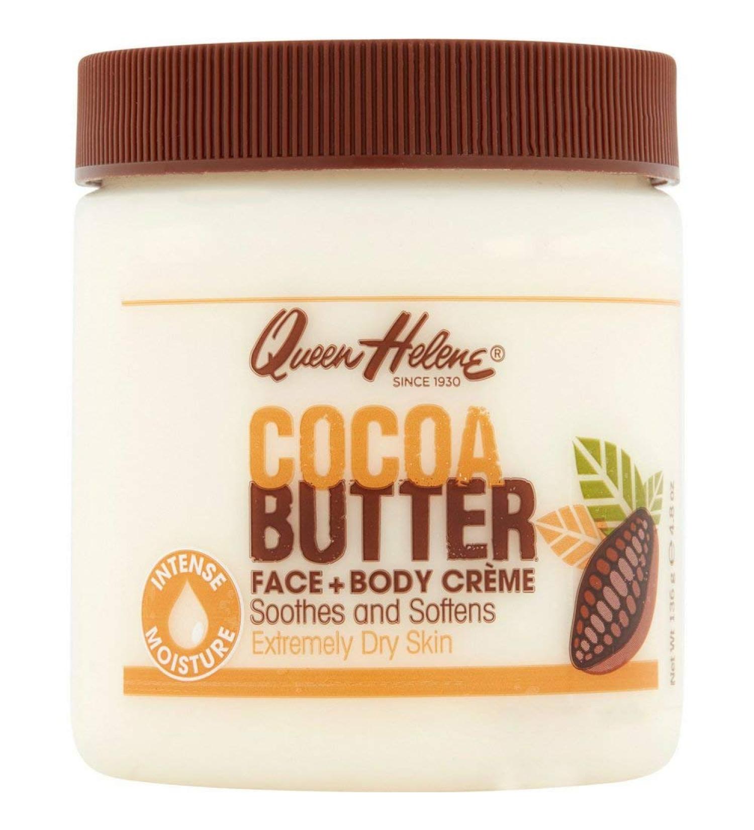 Queen Helene Cocoa Butter Face & Body Crme 4.8 Oz - Hydrating Skincare Must-Have - Buy Online on GoSupps.com