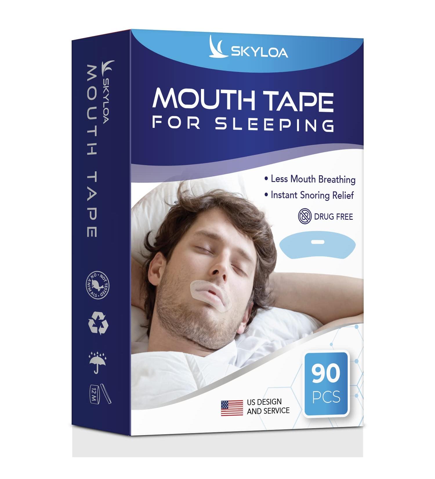 Skyloa Mouth Tape for Better Sleep and Instant Snoring Relief - 90 PCS - Buy Online on GoSupps.com