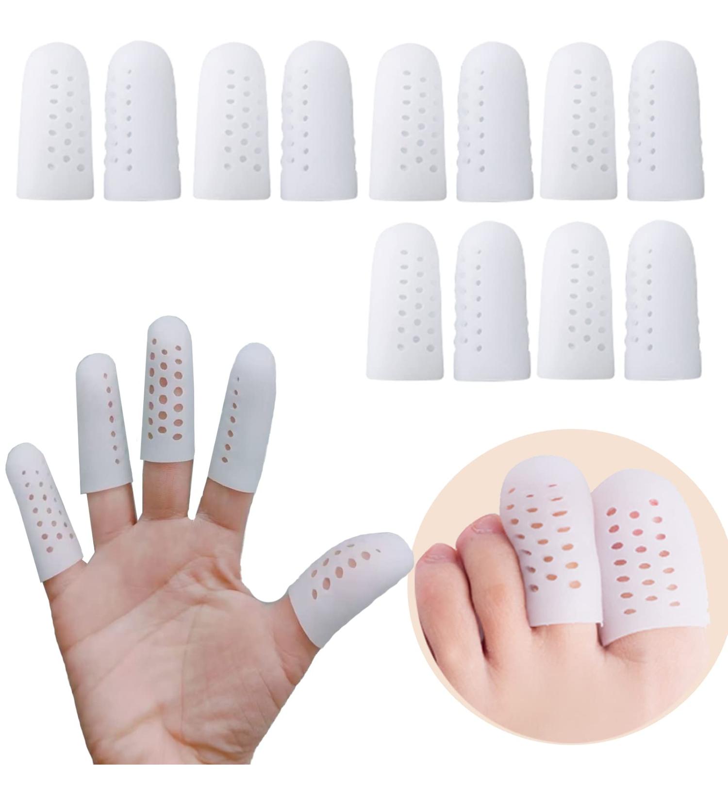 NWSOJ Big Toe Protectors - 12 Pcs White Silicone Covers for Women and Soft Gel Caps for Men - Pain Relief from Corns, Blisters, Ingrown Toenails - Buy Online on GoSupps.com
