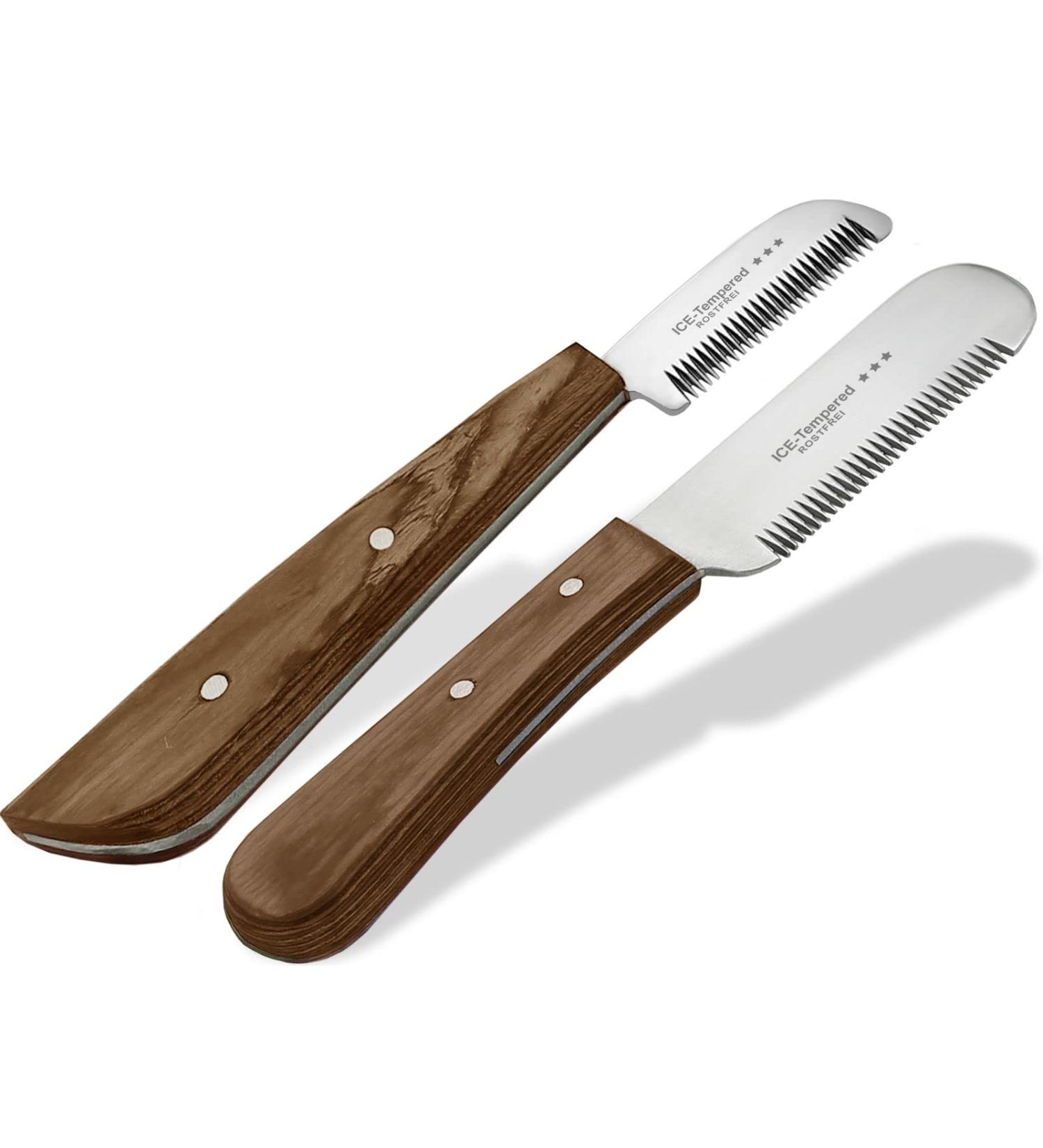 Premium Trimmeters Set for Dogs & Cats | 2-Part Fur Care Comb & Stainless Steel Undercoat Knife - Buy Online on GoSupps.com