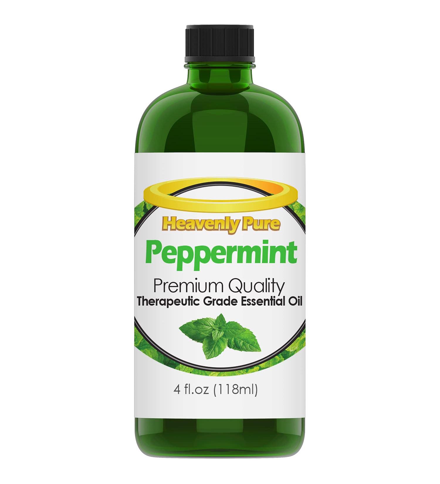 Huge 4 oz Peppermint Essential Oil - Pure & Natural, Therapeutic Grade for Aromatherapy - Buy Online on GoSupps.com