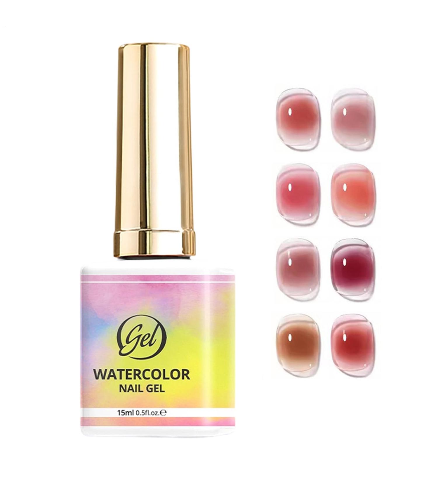 Marble Nail Ink Long-Lasting Glue Natural Spreading Effect Nail Gel - For Spring Summer Valentine's Day Birthday Party Holiday Home Travel Women Girls - Buy Online on GoSupps.com