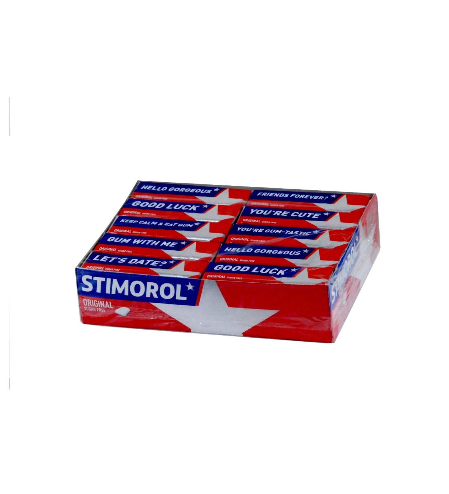 Stimorol chewing gum original 8 pieces pPack box of 30 packs