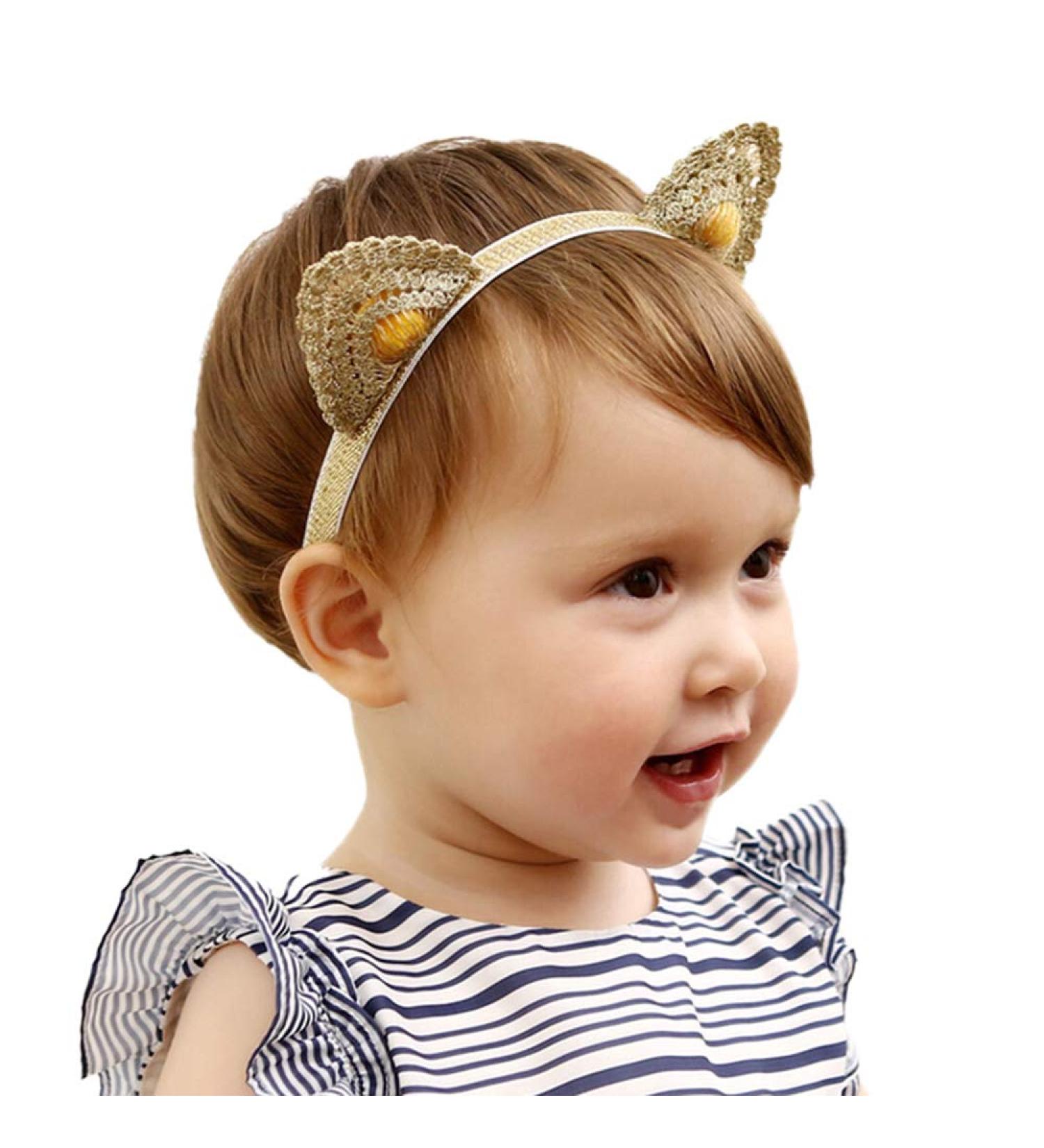 Handmade Lace Cat Ears Headband | Cute Girl Hair Accessories - Buy Online on GoSupps.com