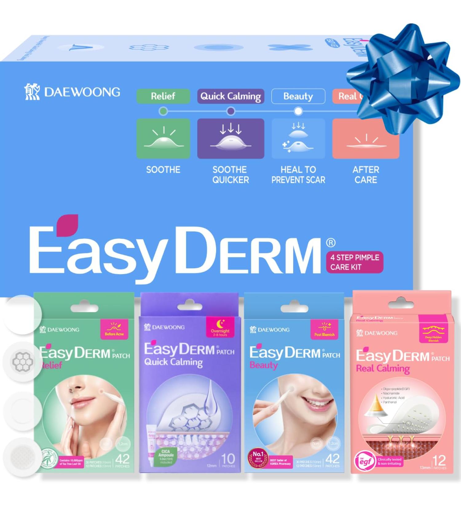 Daewoong Pharmaceutical Easyderm patch gift set 4-Type Pimple Patches - Buy Online on GoSupps.com