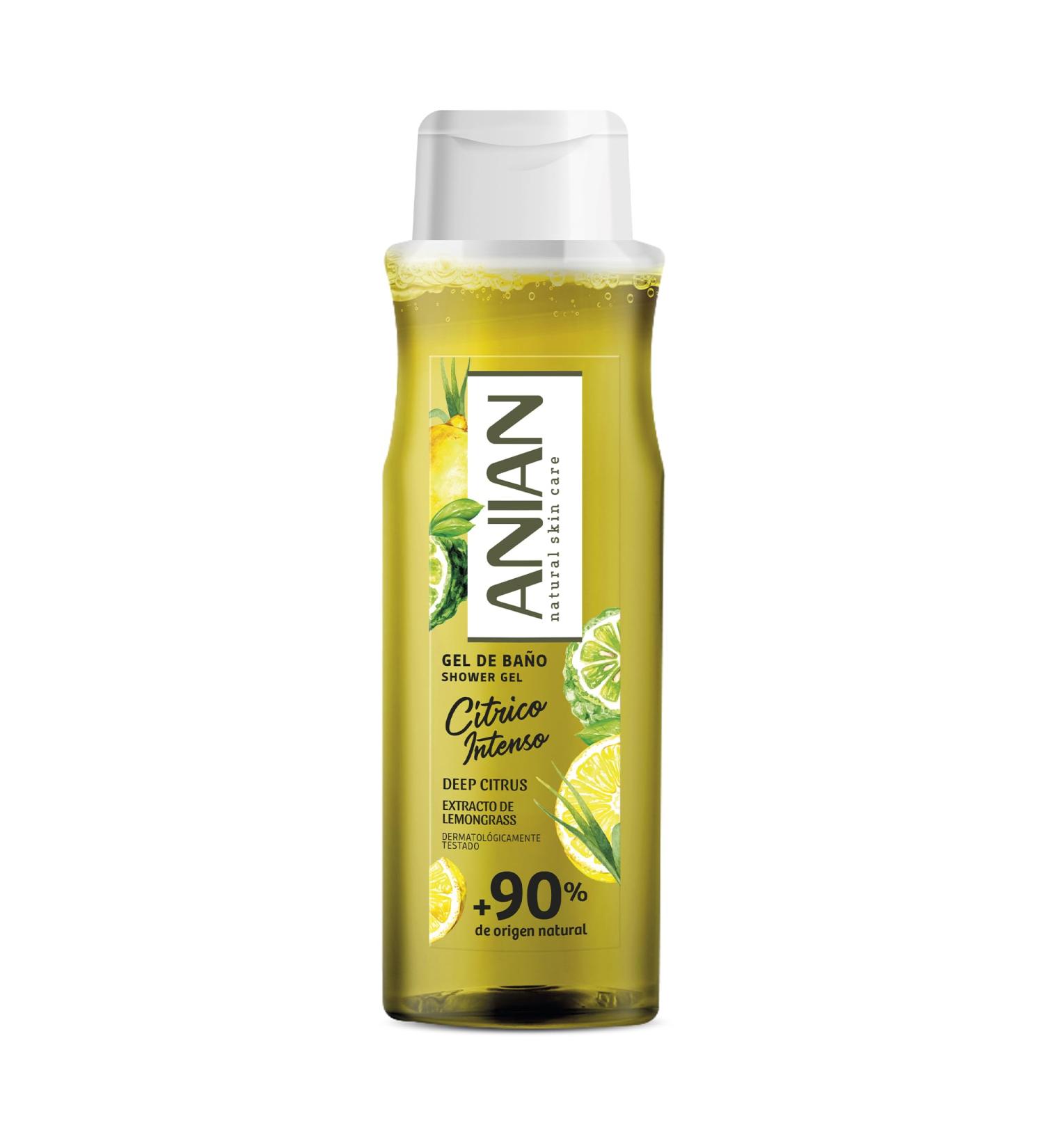 ANIAN ANIAN - Intense citrus bath gel 750 ml with citronella extract deep and intense aroma for all skin types 90% ingredients of natural origin suitable for vegans