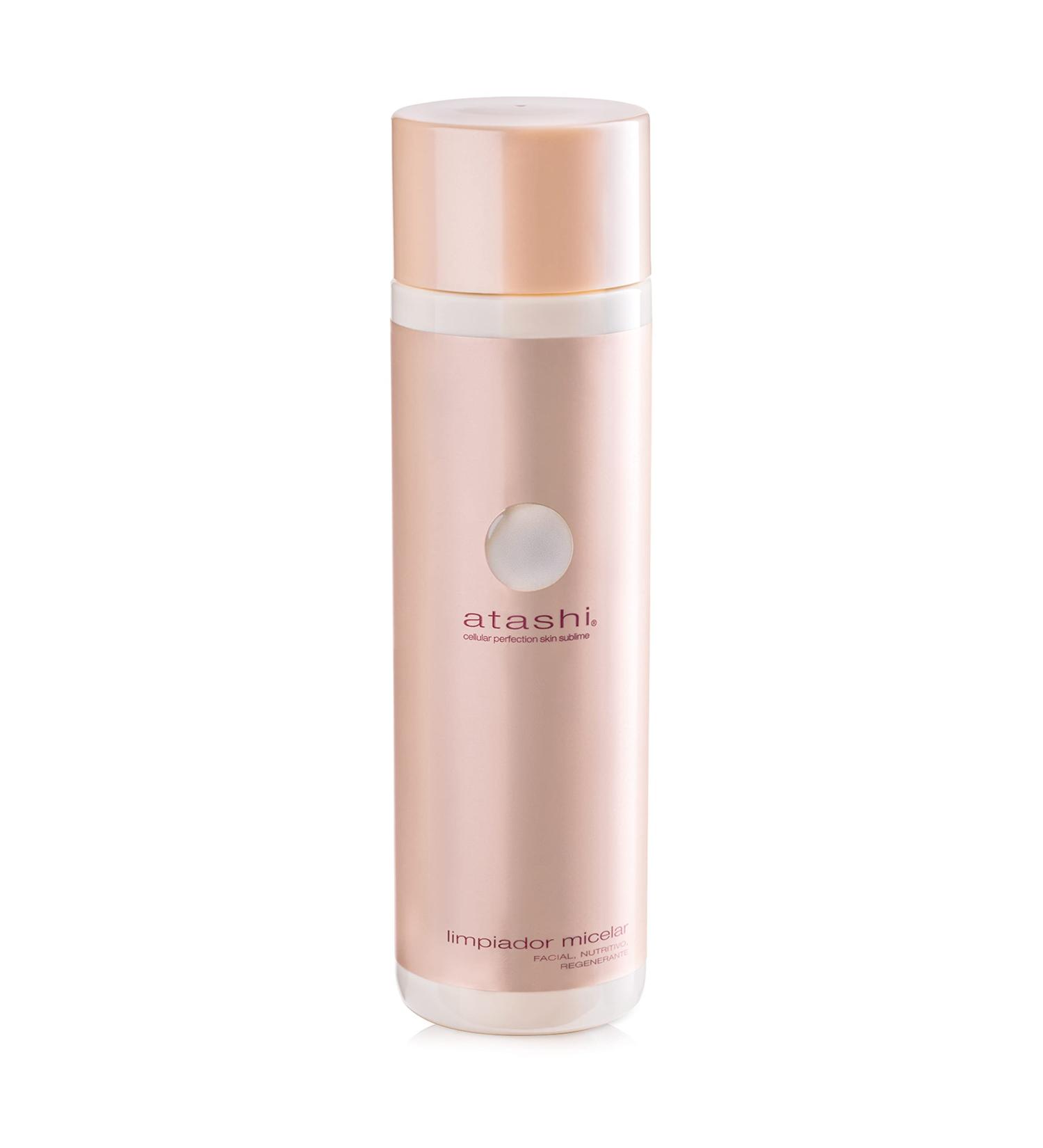 Atashi Firmness & Brightness Micelle Cleaning Water - 250ml with Edelweiß- ko Extract Vitamin C & Glycolic Acid for All Skin Types - International Shipping Available - Buy Online on GoSupps.com