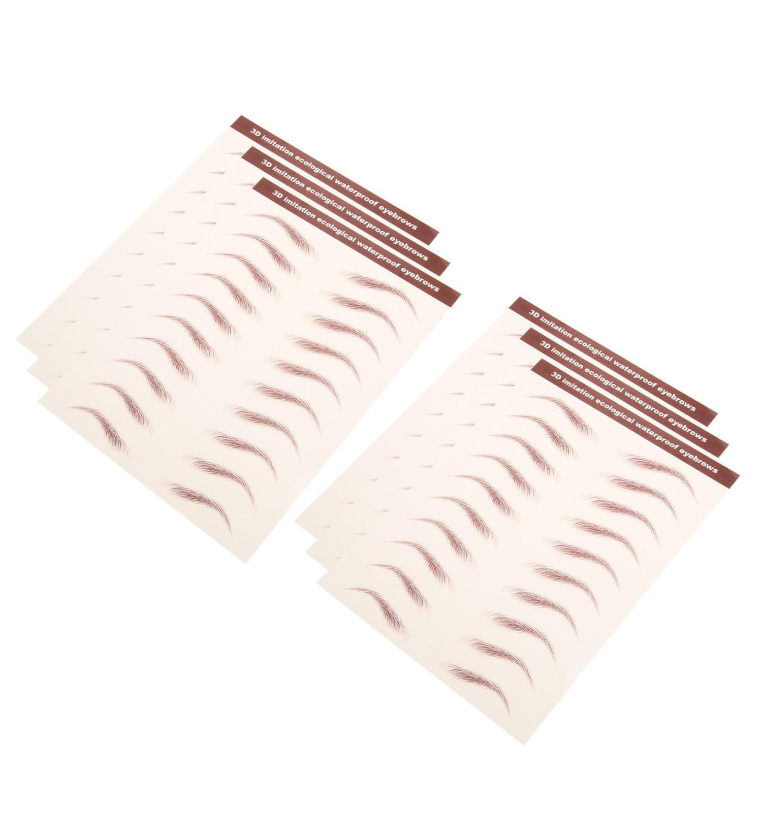 ABOOFAN 6feuilles Sourcils Autocollant Temporaires et Imperm ables pour Maquillage Bandes Adh sives Repositionnables pour Sourcils Naturels - Buy Online on GoSupps.com