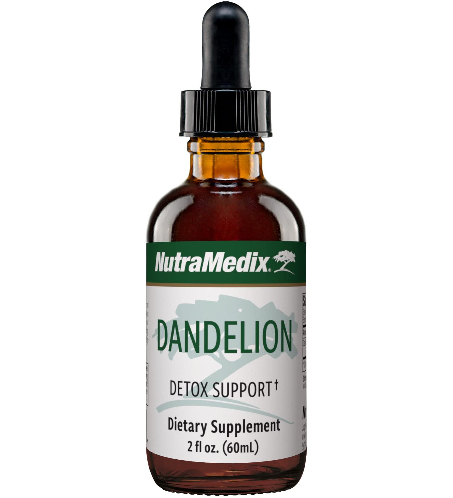 Nutramedix Dandelion Detox Support - Tincture for Liver Health + Gut Health + Antioxidant Support - Dandelion Leaf Liver Support Supplement for Daily Use (60ml) - Buy Online on GoSupps.com