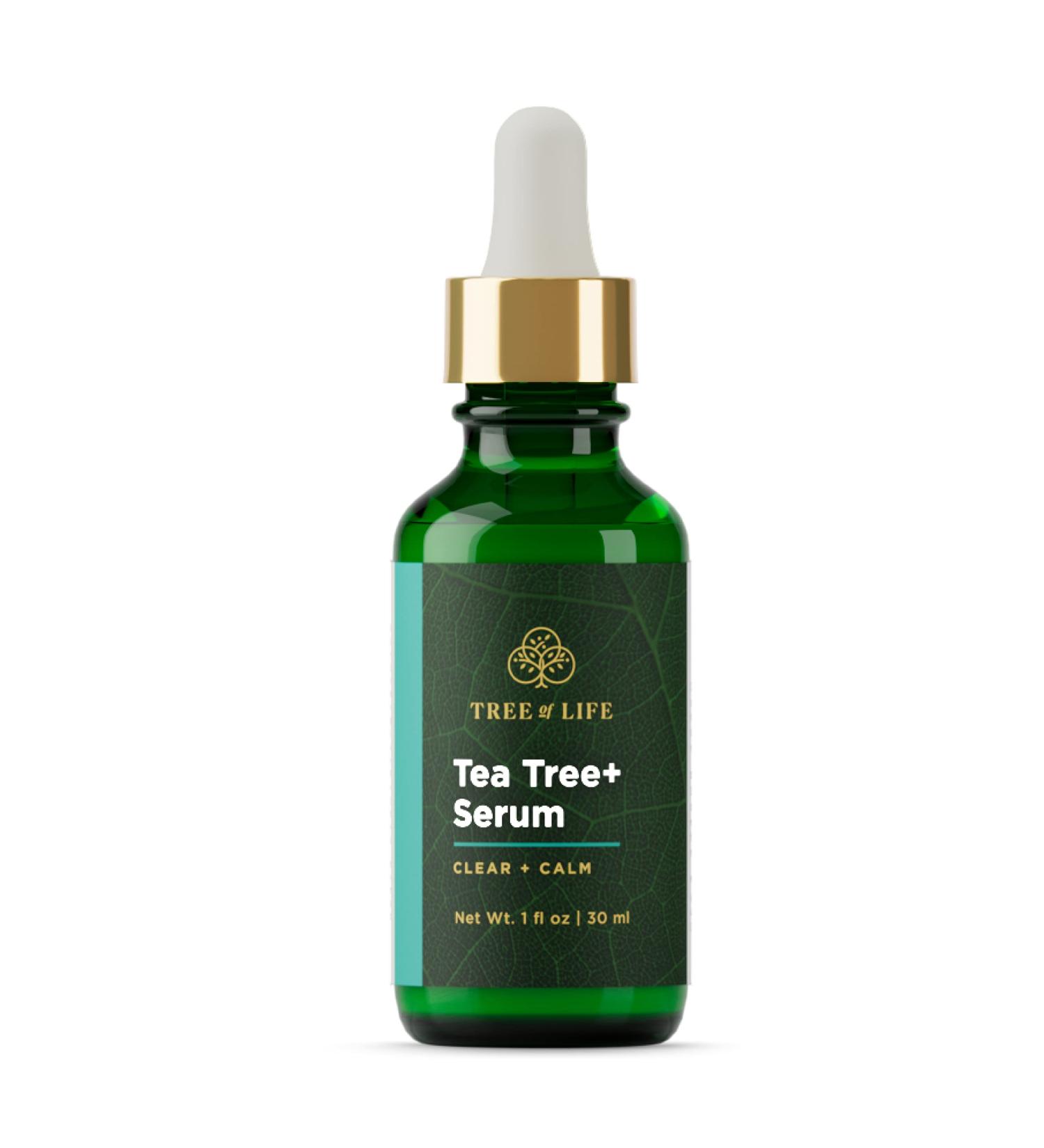 Tree of Life Serum with Tea Tree Oil for Skin, Face, Toenail Fungus & More - 1 Fl Oz with Niacinamide & Retinol for Clear, Calm Skin - Dermatologist-Tested Dry Skin Care & Anti-Aging Solution - Buy Online on GoSupps.com