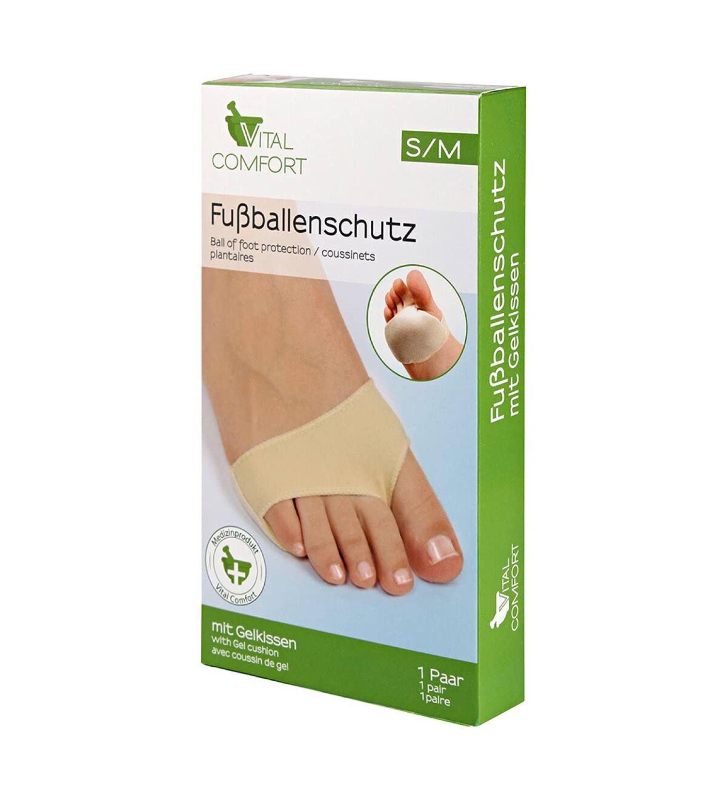Vital Comfort Ball of Foot Protection | Gel Cushion Ball Pad - Size S/M | International Shipping Available - Buy Online on GoSupps.com
