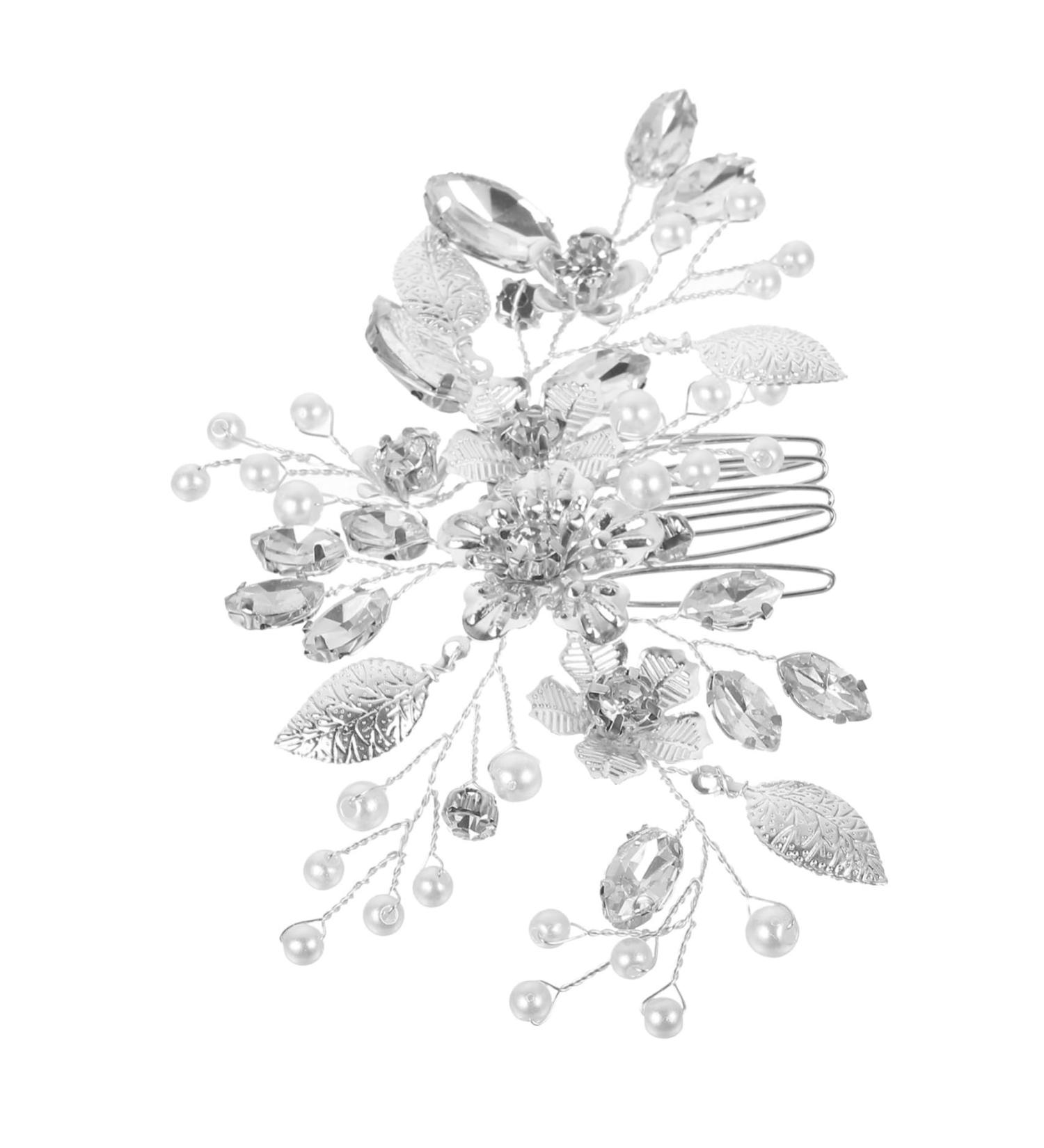 FRCOLOR Hair Comb Clip for Bridesmaids Hair Accessories for Wedding Hair Clips Bridal Hair Side Comb Hair Accessories for Women Rhinestones Headpiece - Buy Online on GoSupps.com