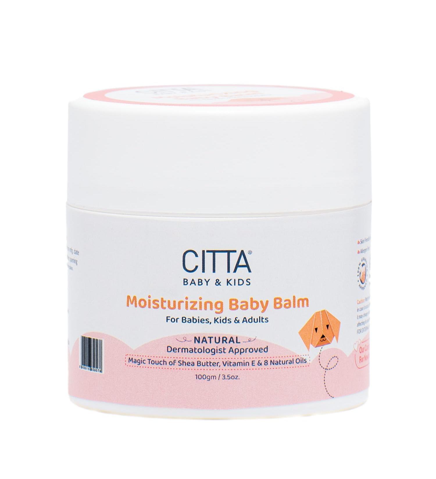 CIT_TA Moisturizing Baby Balm | 8 Natural Oils & Shea Butter | Gentle Moisturizer for Dry & Sensitive Skin | 100 gm - International Shipping Available - Buy Online on GoSupps.com