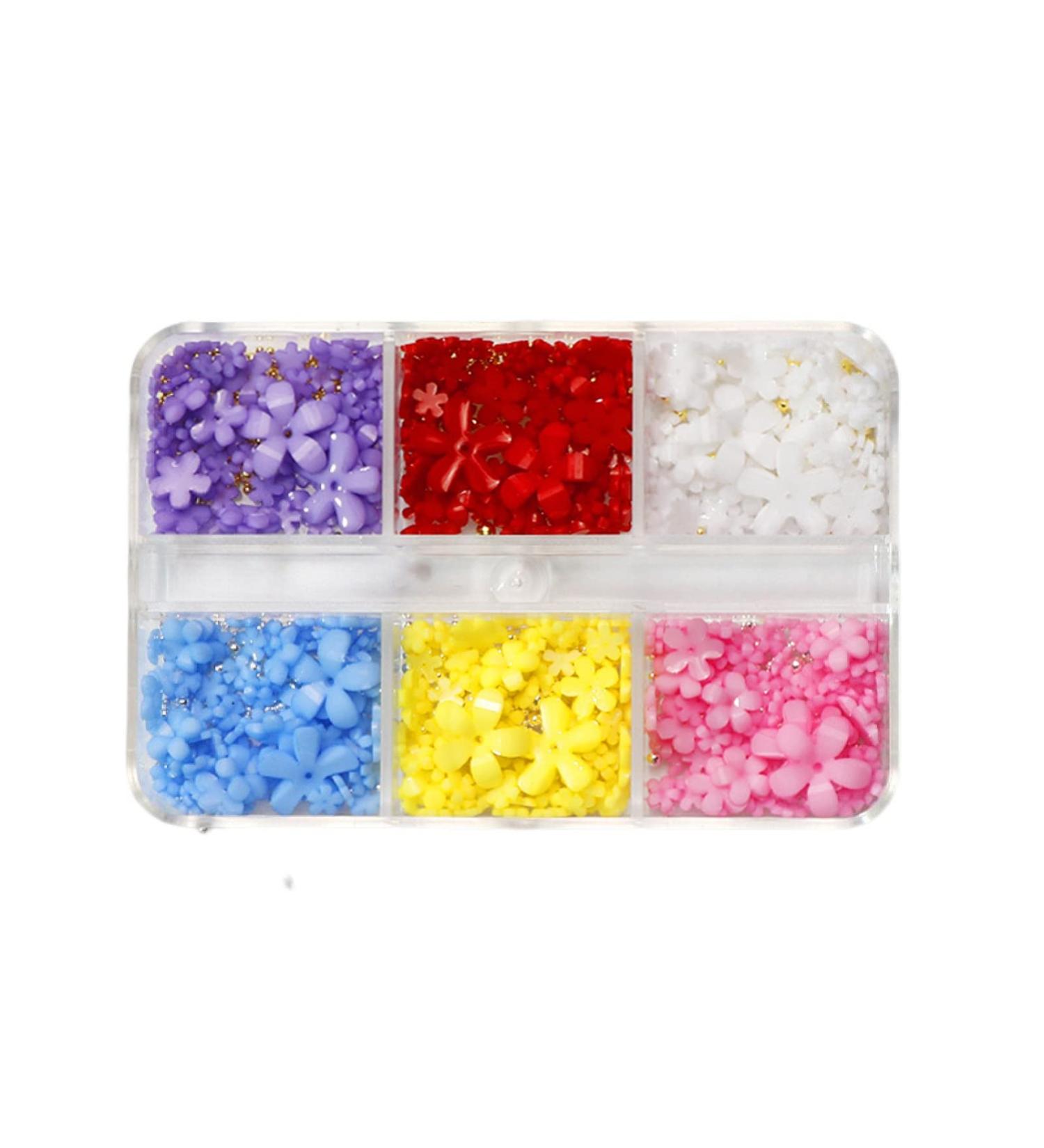 1 Set Nail Jewelry Show Unique Charm Shiny Visual Effect Shining Nail Flower Ornament DIY Manicure Designs Birthday Gift A