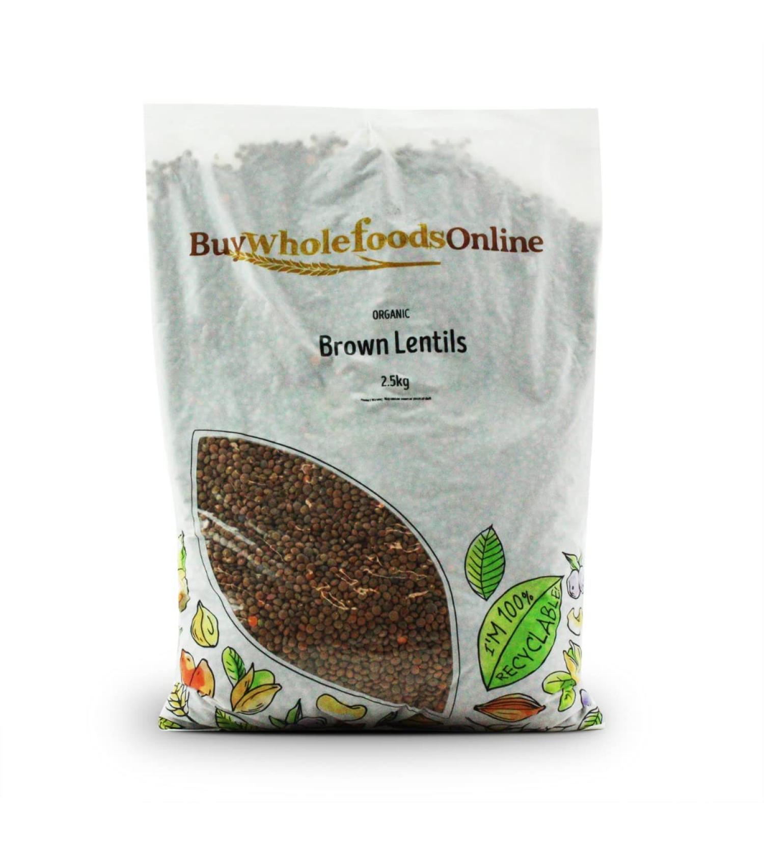Organic Brown Lentils 2.5kg (BWFO)
