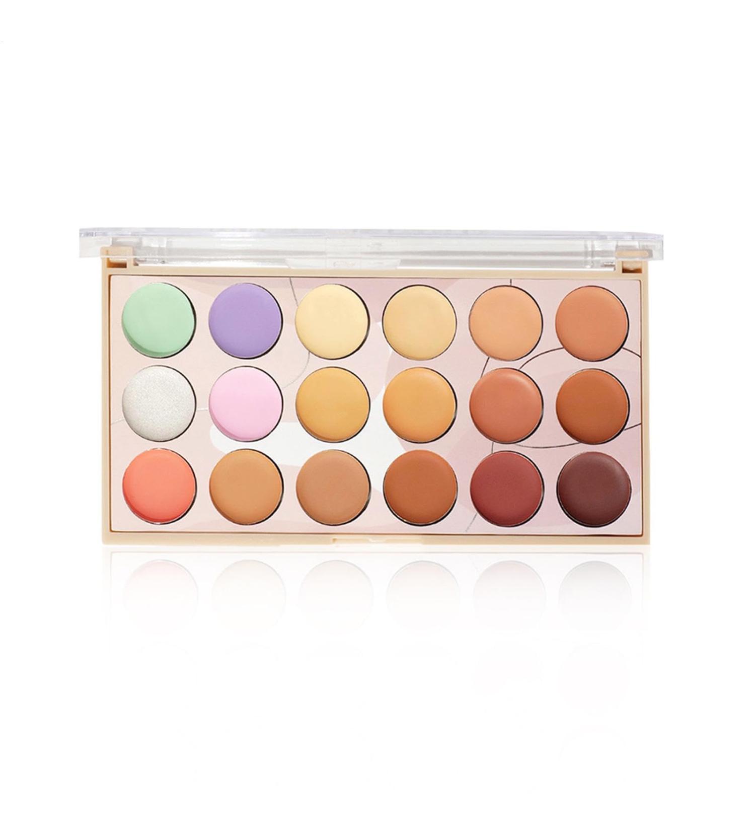 Sulxyi Concealer Contour Palette Contouring Cream Makeup Face Correction Foundation 18 Shade Palette Full Coverage Formula Multifunctional use for daily use - Buy Online on GoSupps.com