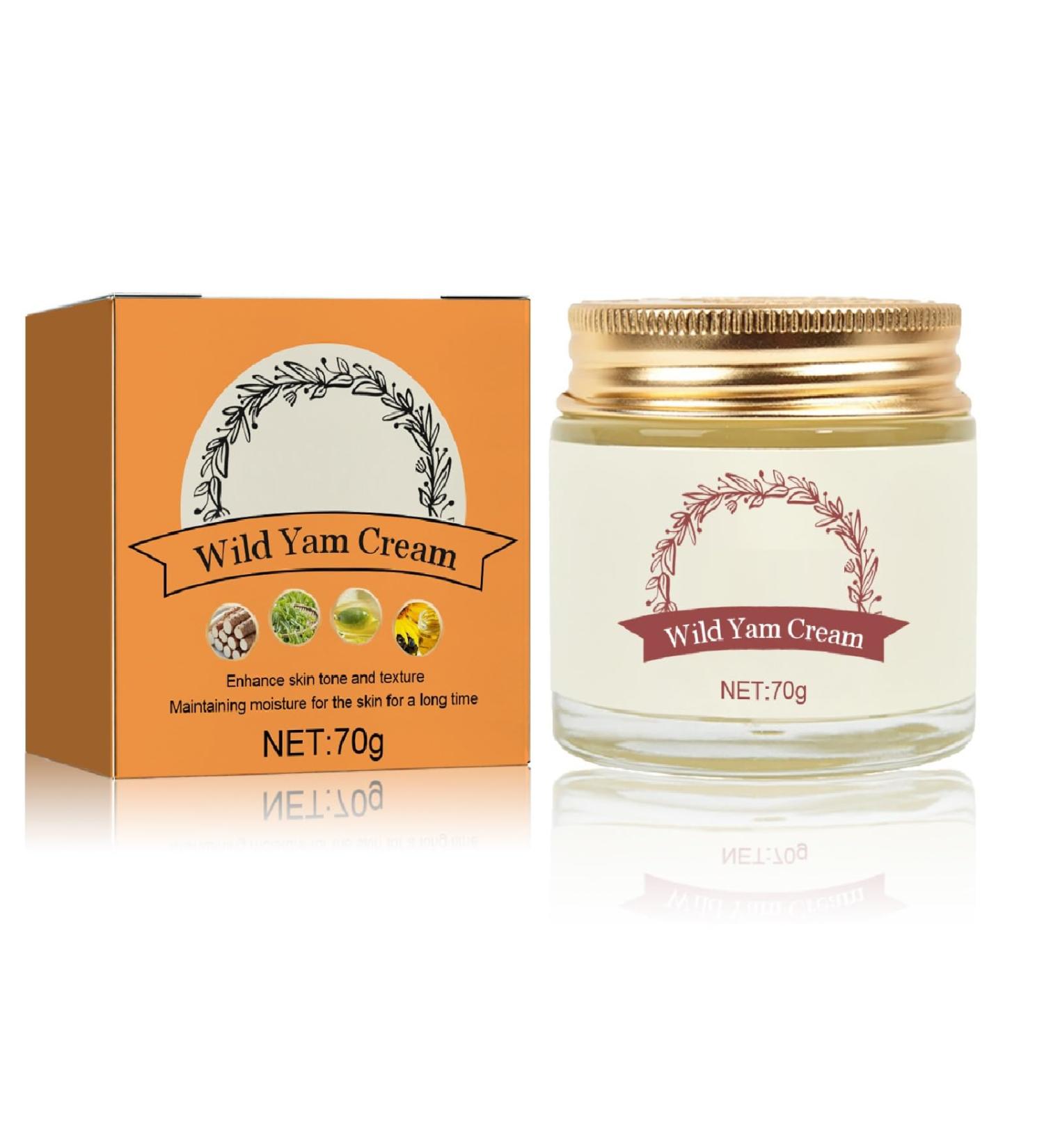 Buy Organic Wild Yam Cream for Hormone Balance - 70g | Women's Moisturizing Cream for All Skin Types - Buy Online on GoSupps.com