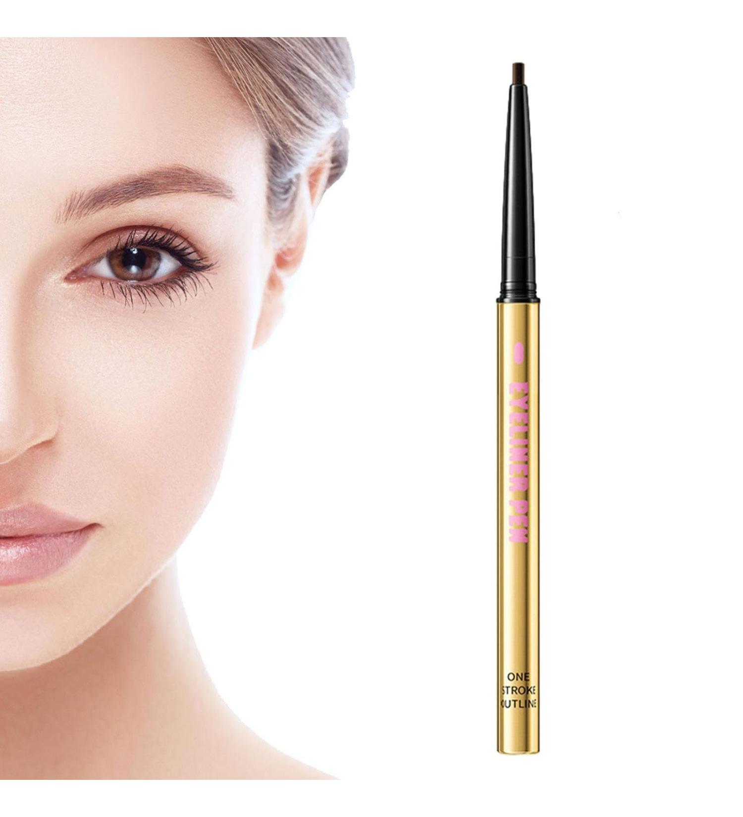 Smudge Proof Eyeliner Waterproof Fade-proof Eyeliners for Eye Makeup | 6 Colors Long-Lasting Smooth Glide No-skip Eyeliner Pencil for Beginners Professionals Fanelod Dark Brown - Buy Online on GoSupps.com
