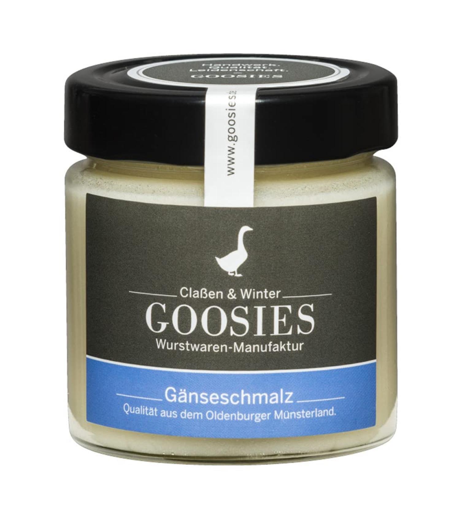Goosies goose fat 150g pure goose fat without additives