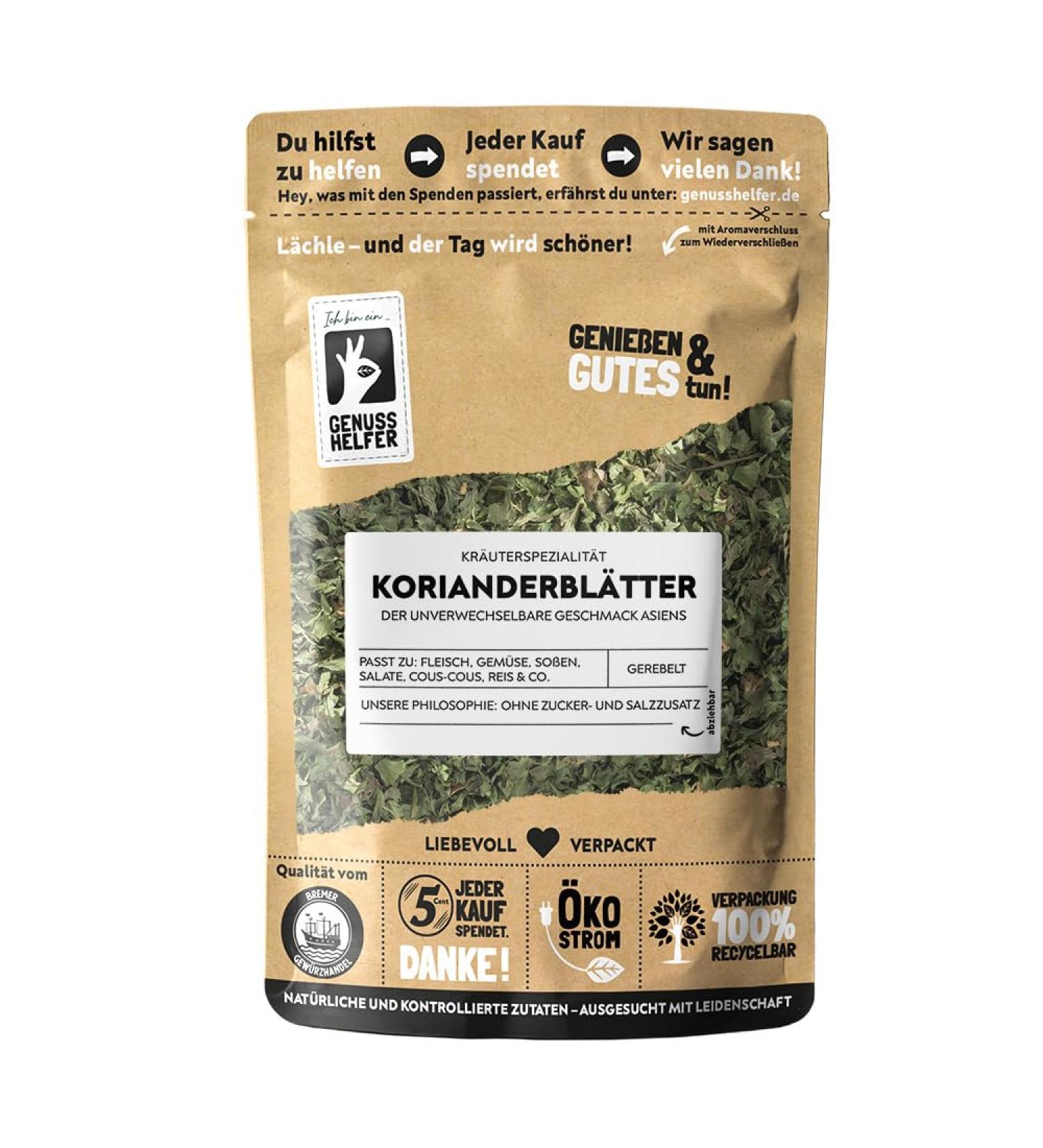 Buy Bremer Gew rzhandel Shredded Coriander Leaves - Dried Culinary Spice (40g) for International Shipping - Buy Online on GoSupps.com