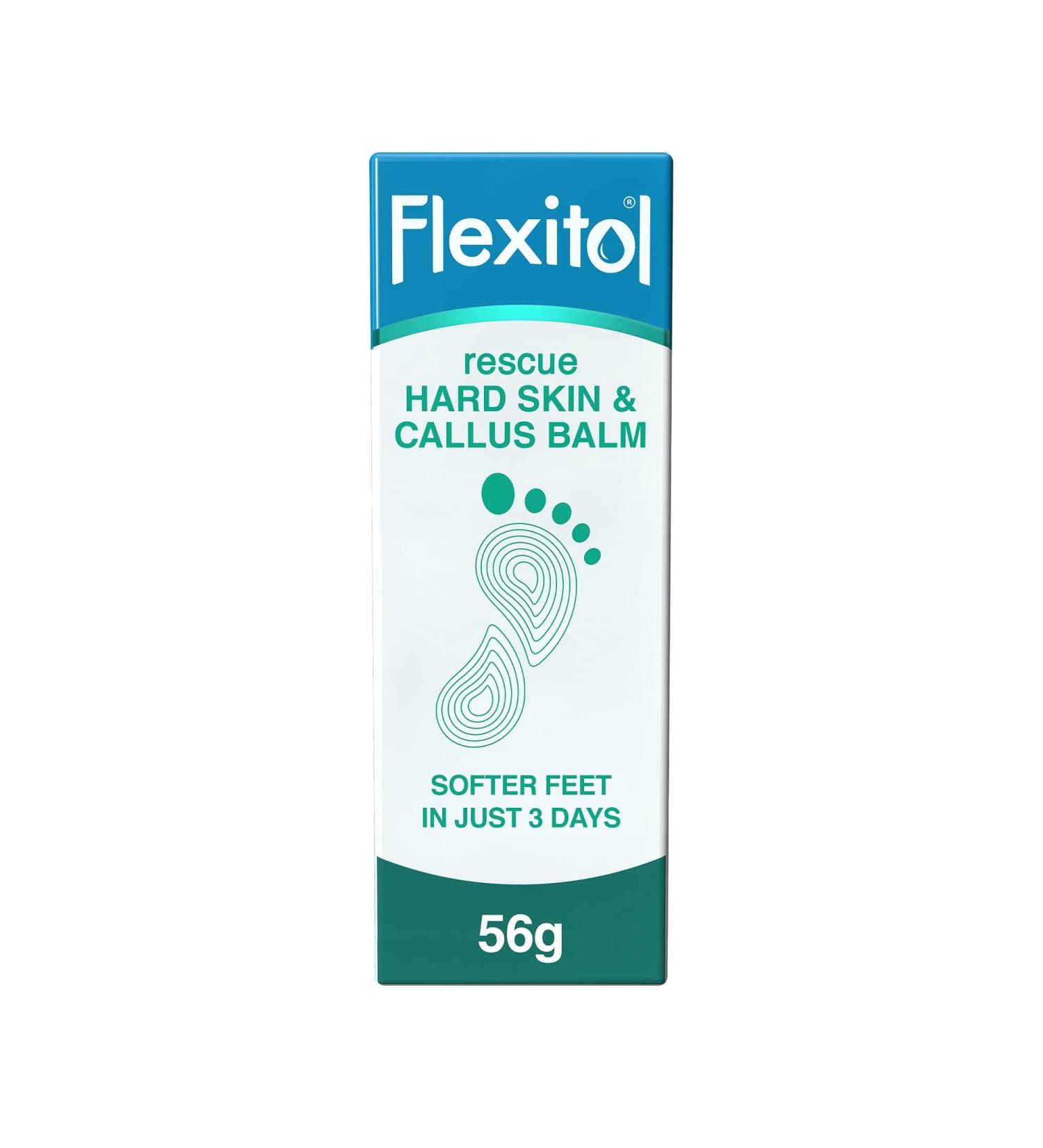 Flexitol Rescue Hard Skin and Callus Balm 56g - With Glycolic & Salicylic Acid - Diabetic-Friendly Foot Cream - Buy Online on GoSupps.com