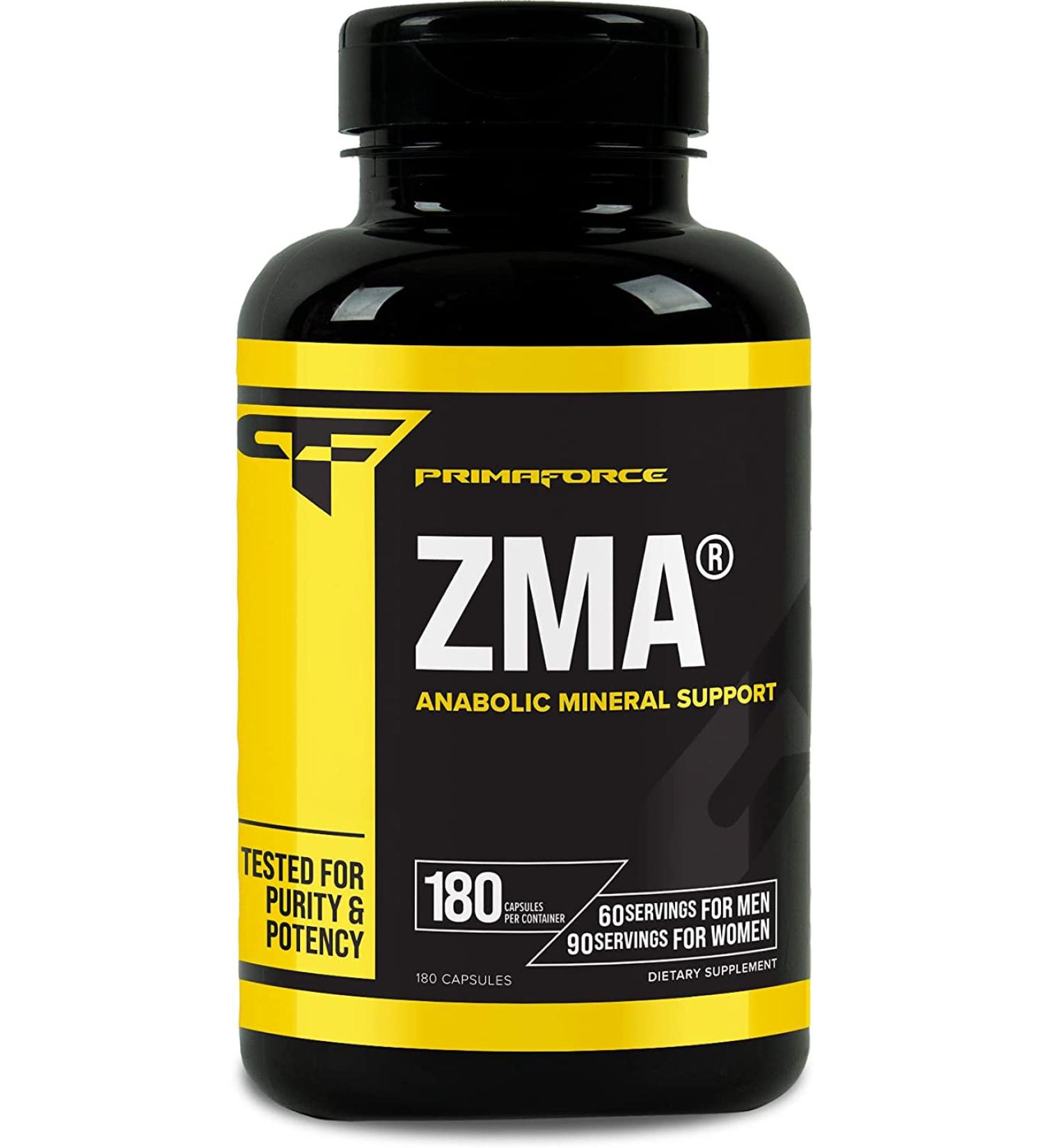 PrimaForce ZMA - 180 Capsules for Optimal Sleep & Recovery | Boost Muscle & Hormone Levels - Buy Online on GoSupps.com
