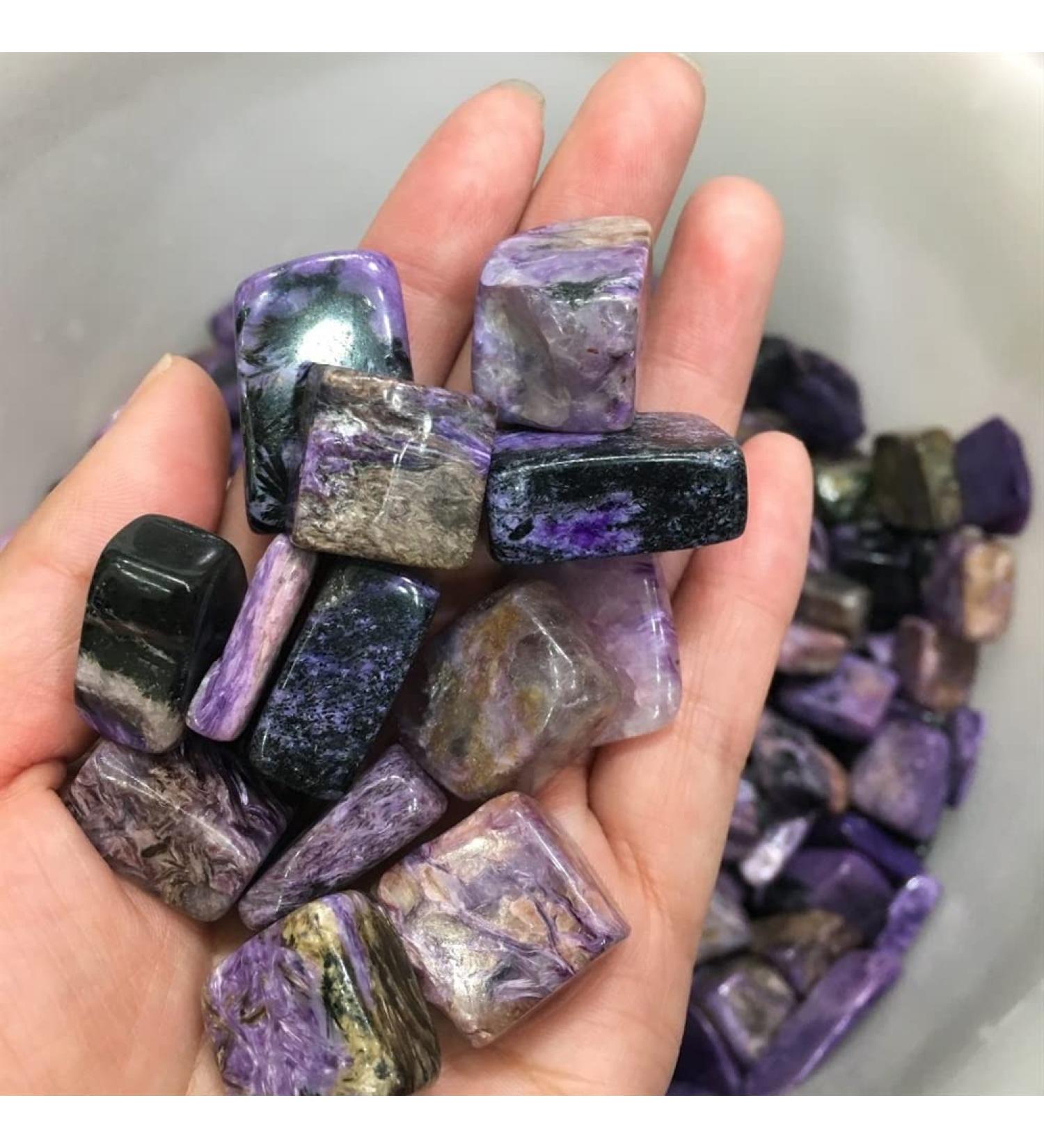 Crystal 200g Natural Crystal Purple charoite Tumbled Stone JZIGTDEM - Buy Online on GoSupps.com