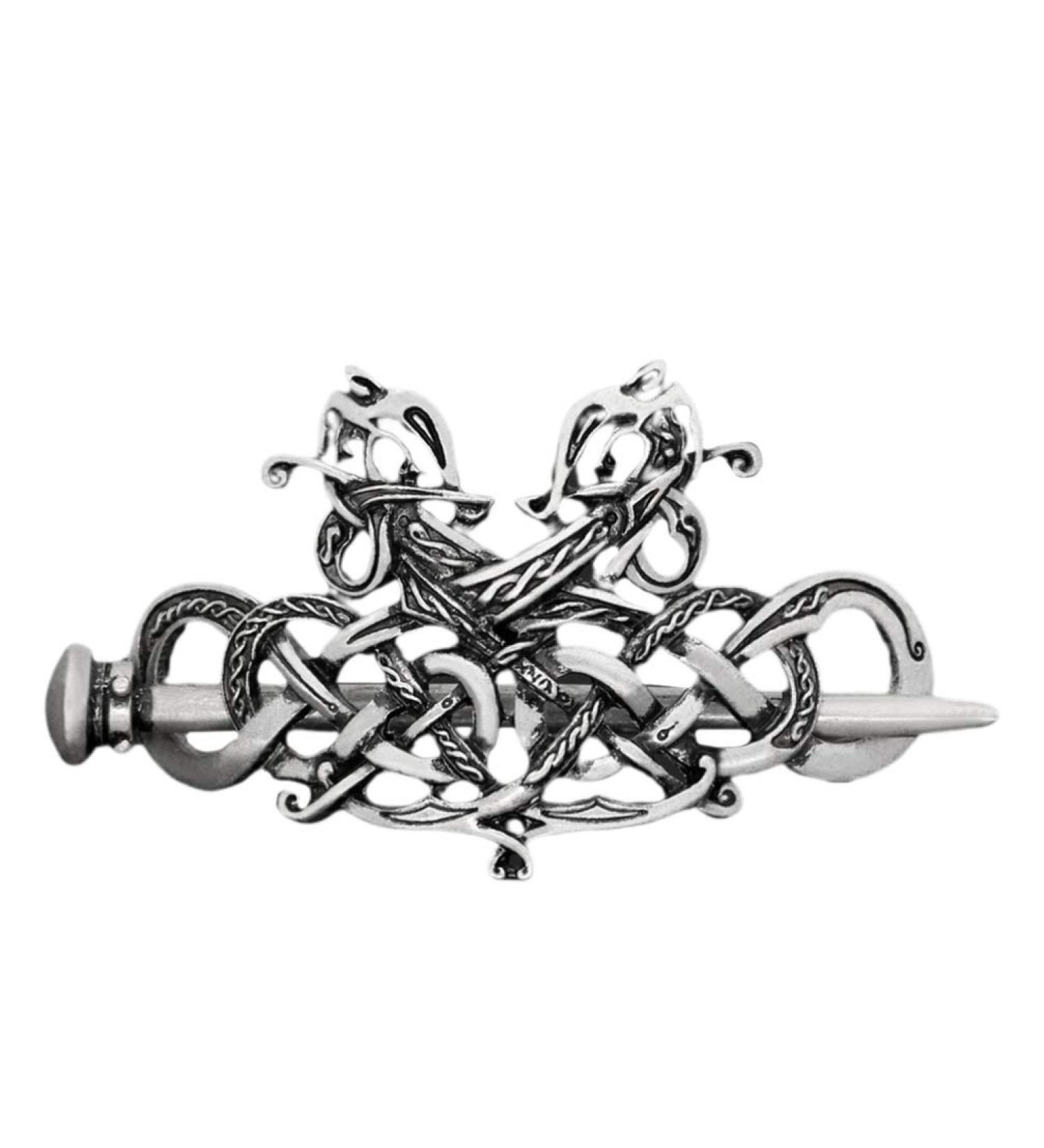 Women Hair Clip Hairpin Vintage Metal Hair Stick Hair Pin Dragon Hair Slide Clip Knot Viking Jewelry Hair Accessory - Buy Online on GoSupps.com