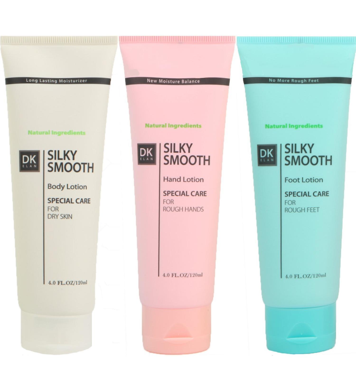 DK ELAN Silky Smooth Special Set - Ultimate Relief for Dry Rough Itchy Skin | Body Hand & Foot Care - International Shipping Available - Buy Online on GoSupps.com