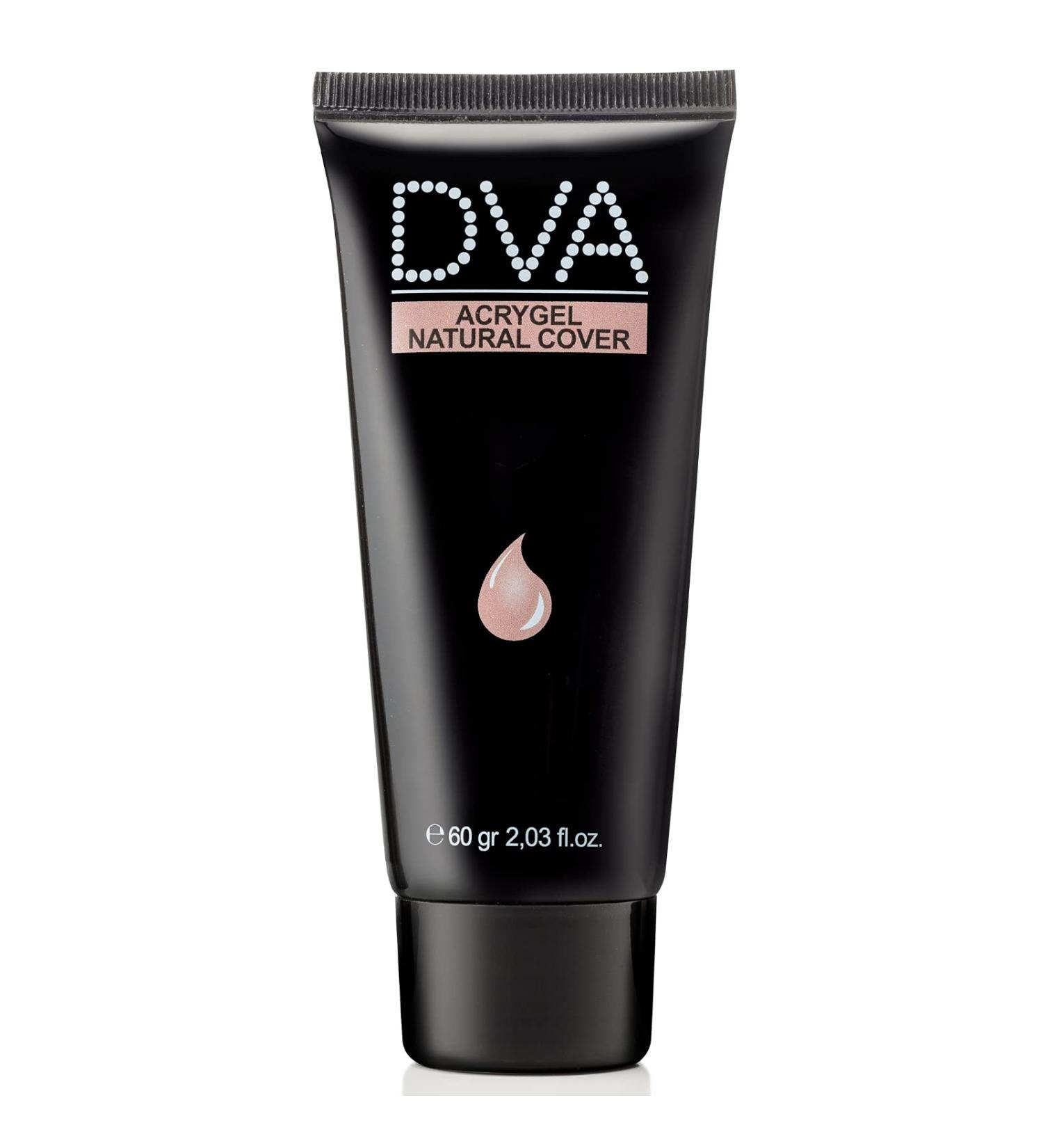 DVA Acrygel Colour Natural Cover Acrylic Gel for Nail Reconstruction Lightweight and Modellable Compound No Colature Gives Strong and Light Nails Suitable for Ruined Nails 60g