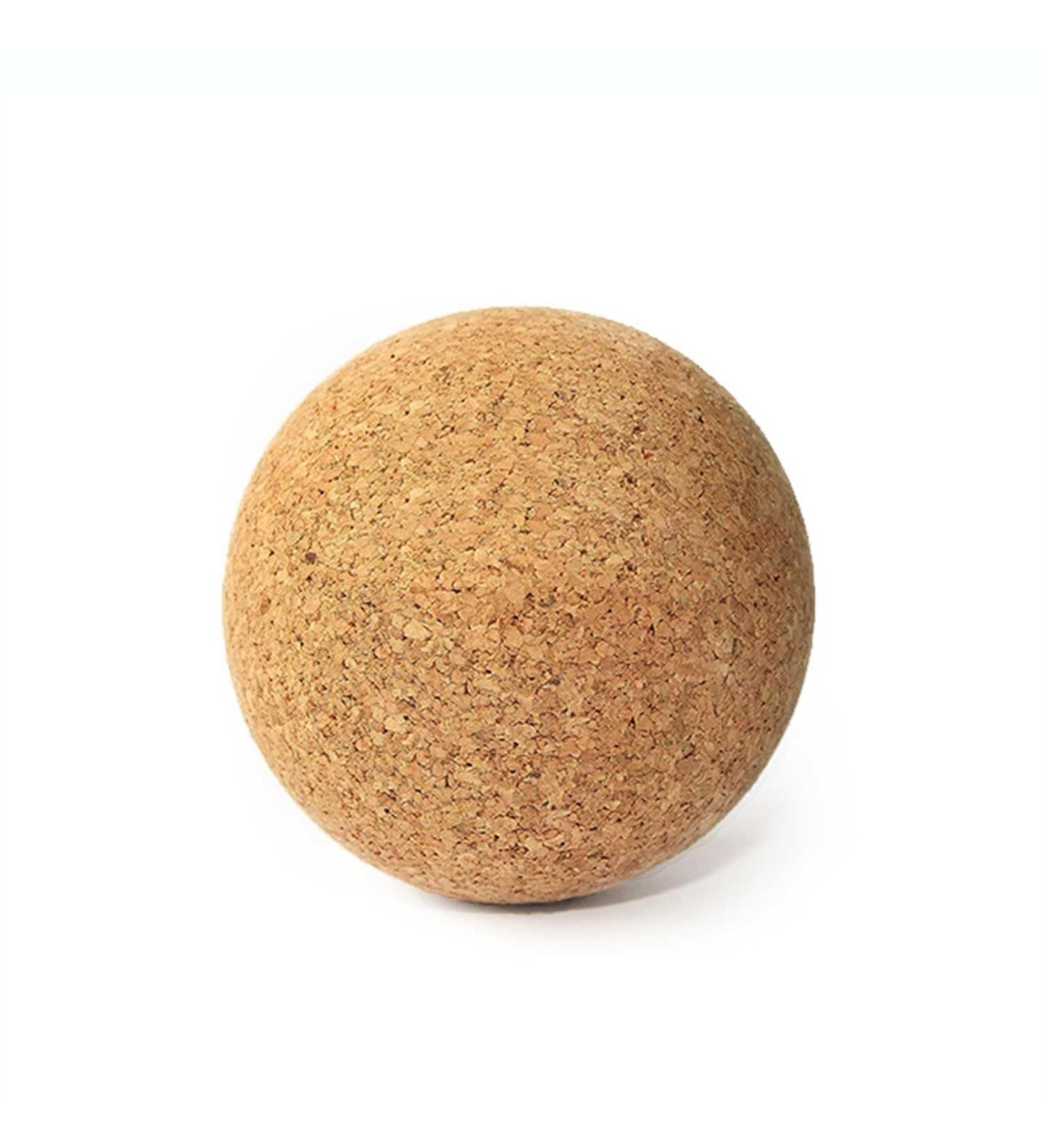Natural Cork Yoga Studio Massage Ball - 4 cm | Eco-Friendly Recovery Tool for Pain Relief & Muscle Relaxation - Buy Online on GoSupps.com