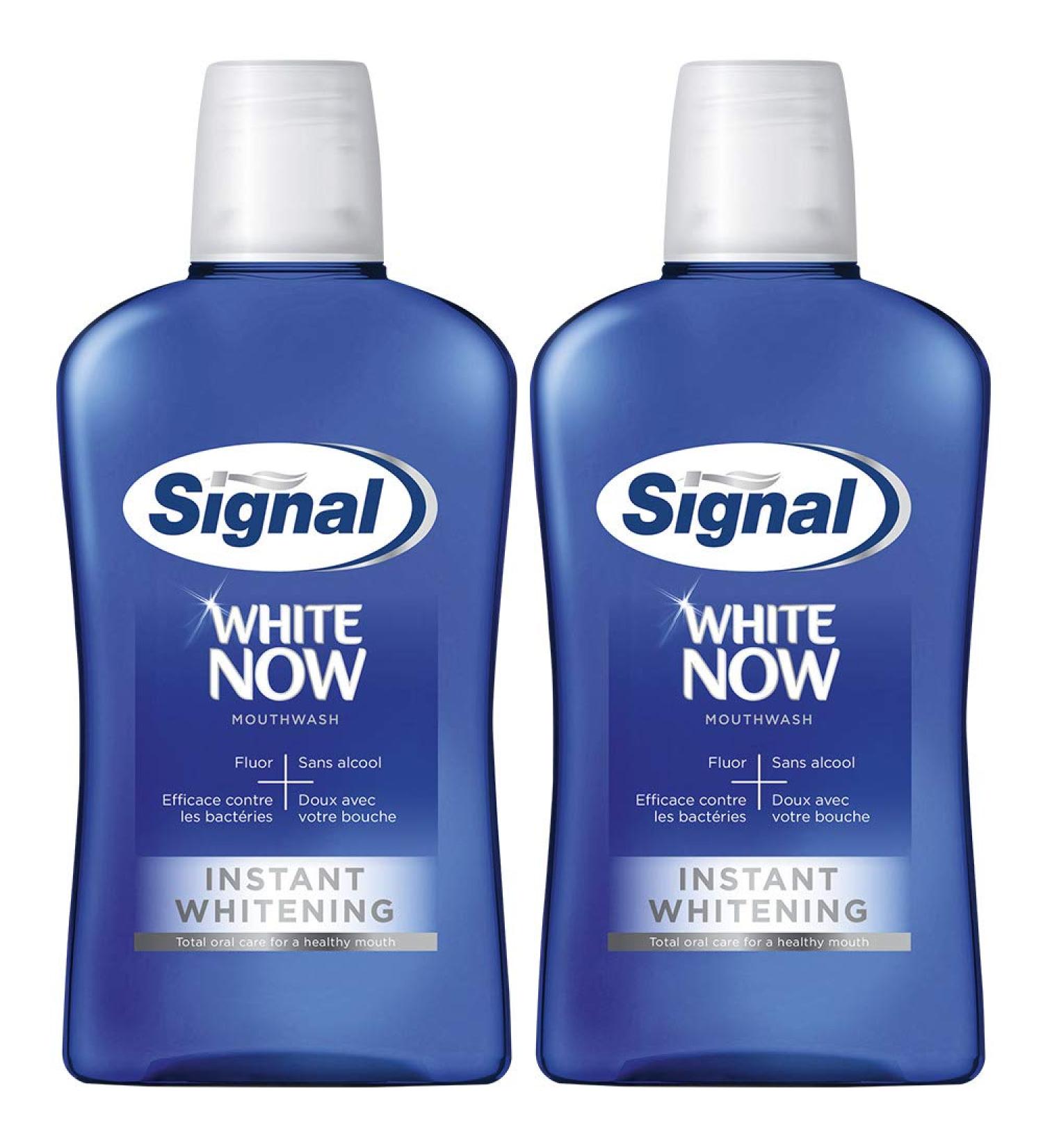 Buy Signal White Now Mouthwash 500ml 2-Pack - Fast International Shipping - Buy Online on GoSupps.com