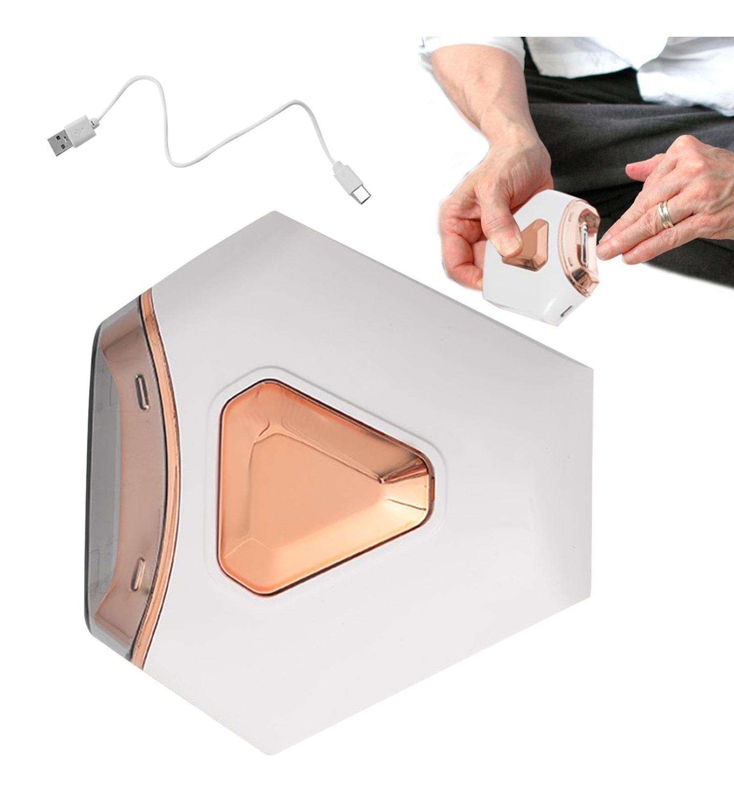 Electric Nail Trimmer - Rechargeable Fingernail File Automatic Nail File | Electric Automatic Nail Safety Trimmer with Nail Clip Storage 2-in-1 Nail Cutter and Polisher for Kids Adults 1pc White - Buy Online on GoSupps.com