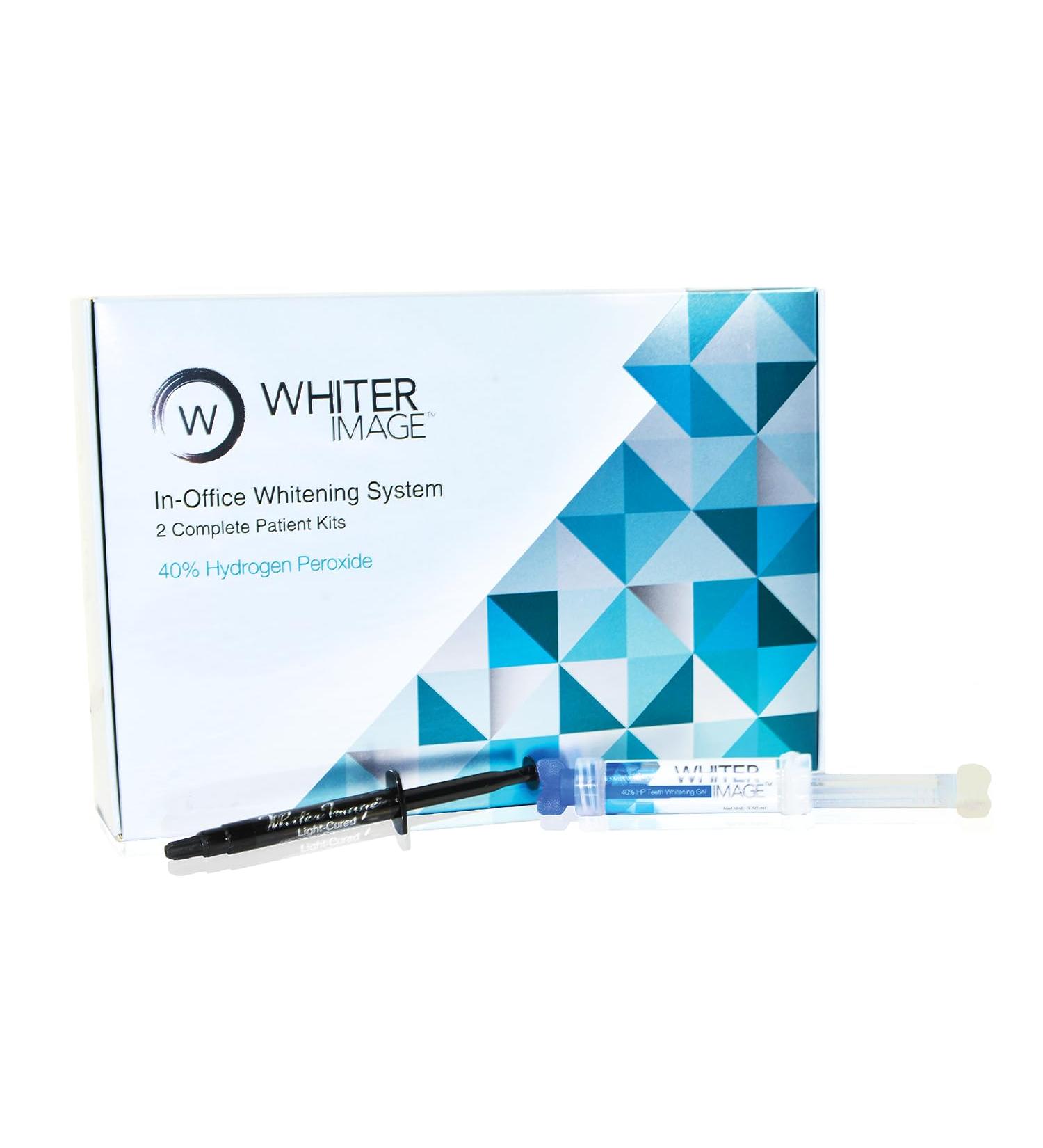 Whiter Image Professional Dental-Grade Teeth Whitening Kit - 40% Hydrogen Peroxide Sensitivity Proof Dual-Activation Technology - Made in USA - Buy Online on GoSupps.com