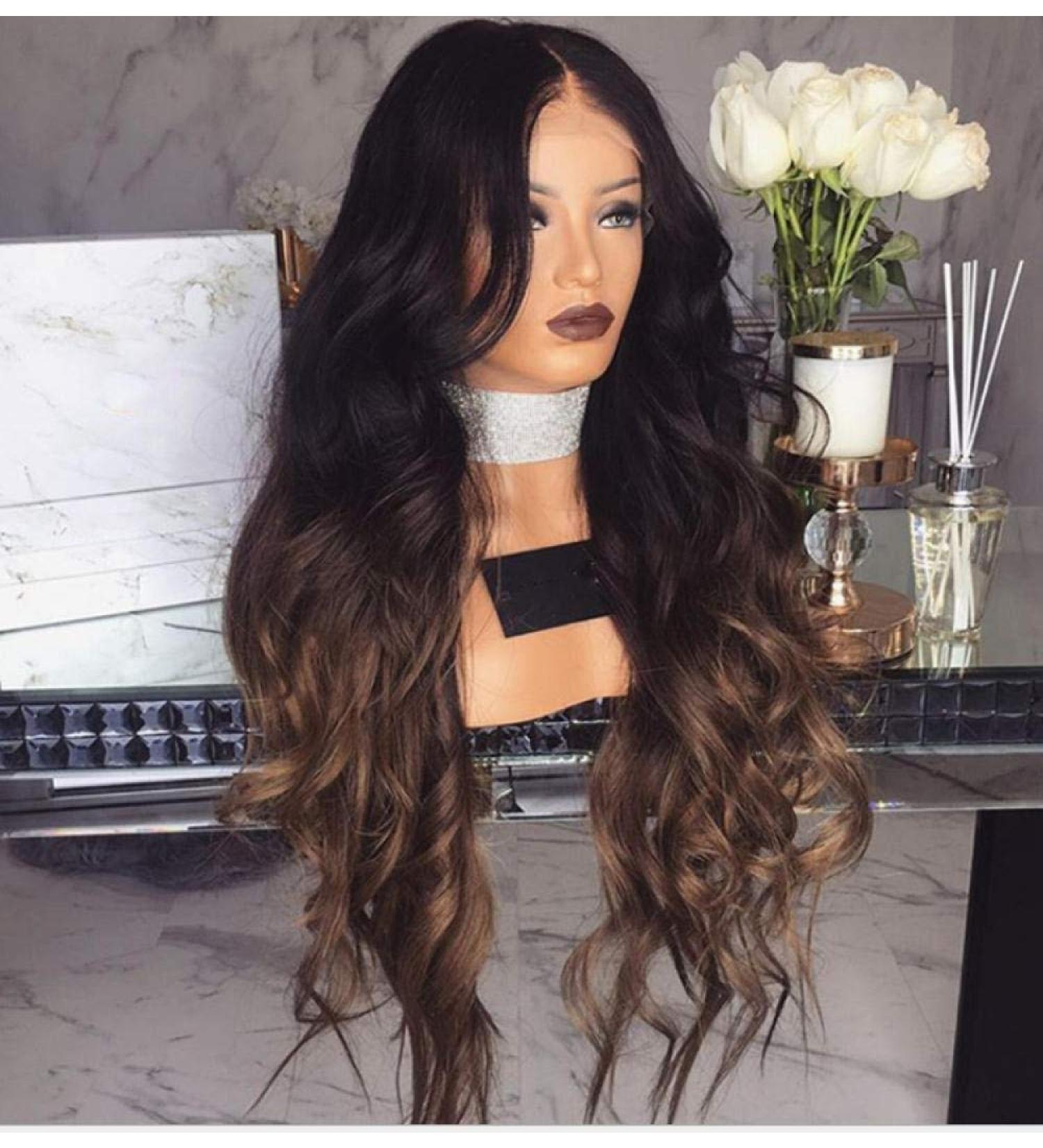 BGHJUE Halloween Half Wig - High Temperature Fiber Brown Curly Hair with Highlights for Perfect Costume Look - Buy Online on GoSupps.com