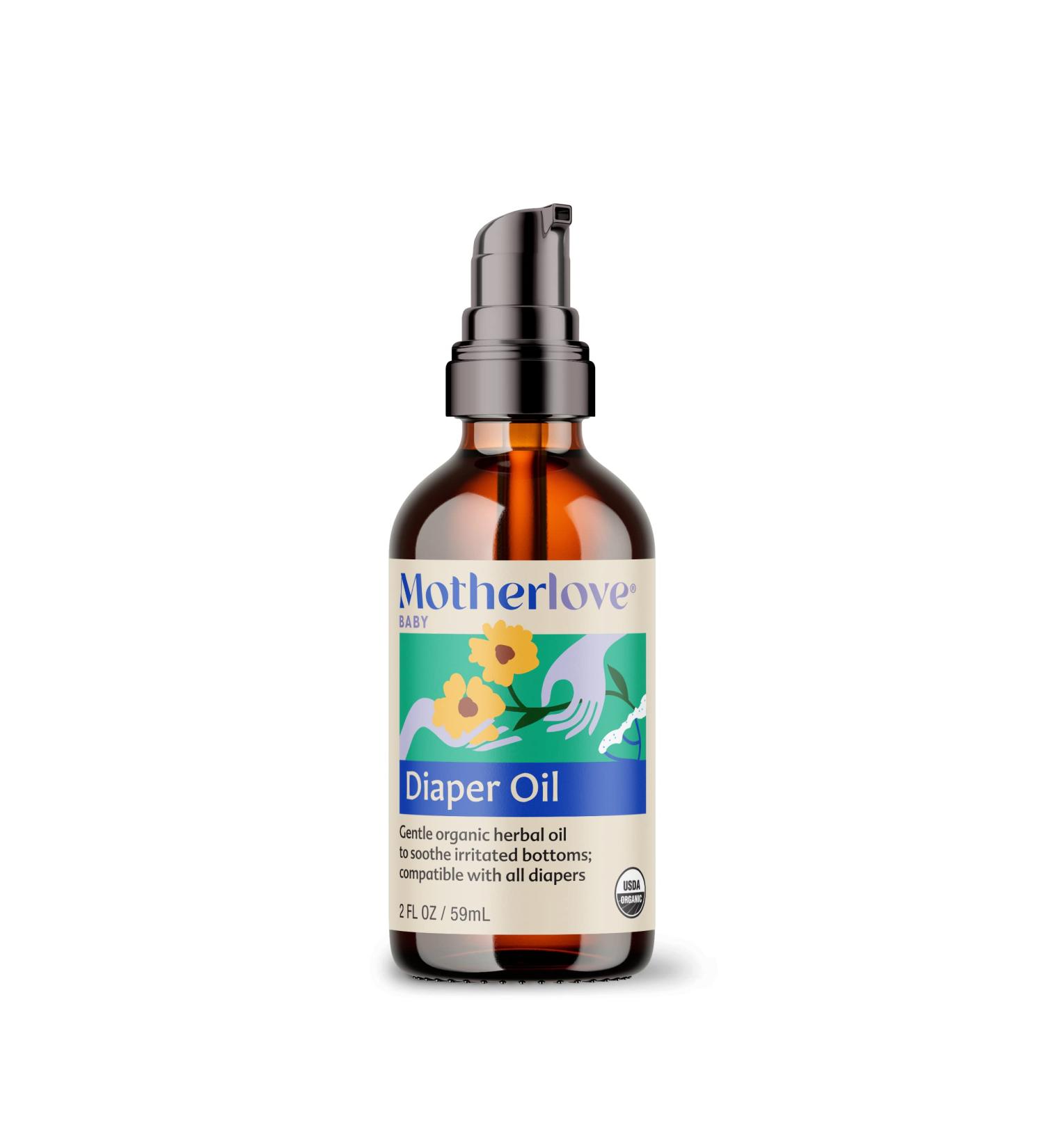 Motherlove Diaper Oil (2 oz) Soothing Vegan Diaper Rash Oil Organic  Cloth Diaper Safe  Zinc Oxide- & Petroleum-Free - Buy Online on GoSupps.com