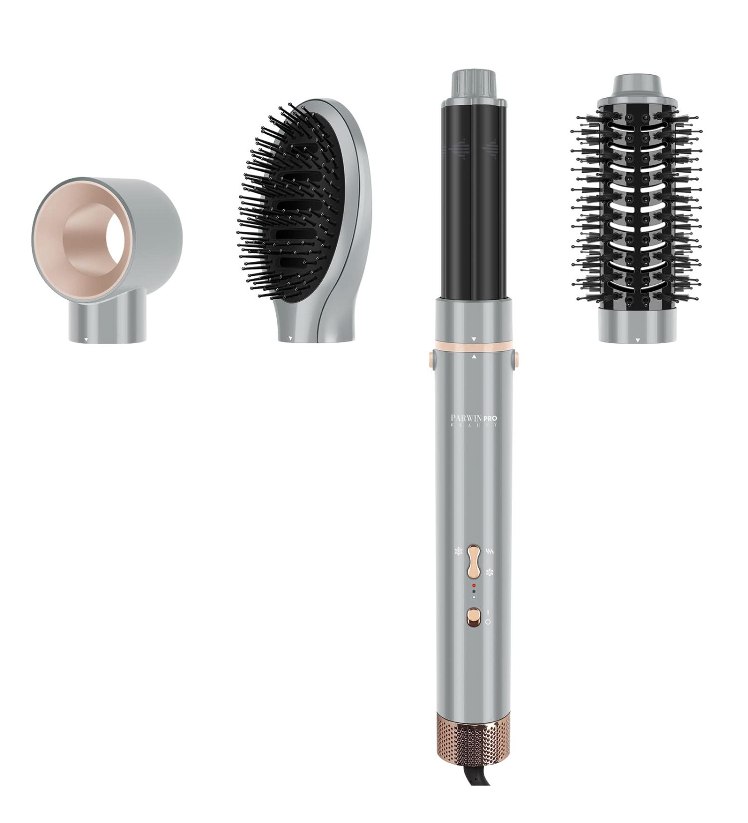 Parwin Pro Beauty 4-in-1 MaxAIR Styler Hair Dryer Brush Set - Gray | Hairdryer, Curler, Hot Brush for Styling, Volumizing & Curling with Ion Care & High-Speed Motor - Buy Online on GoSupps.com